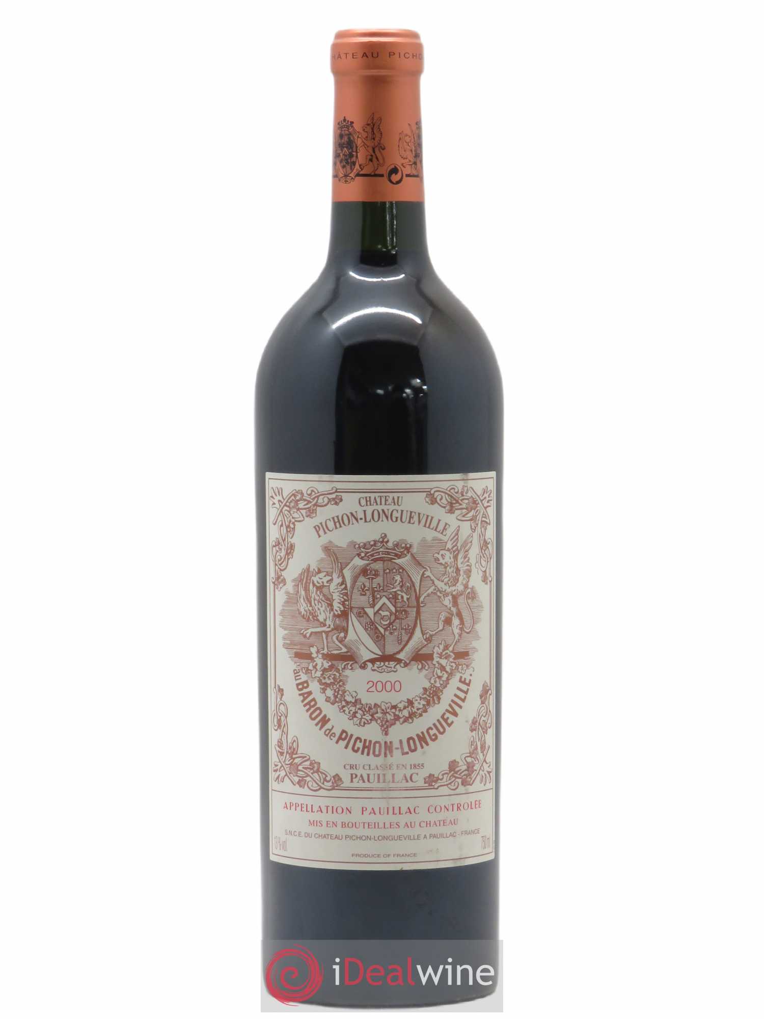 Pichon Longueville Baron 2ème Grand Cru Classé (sans prix de réserve) 2000 - Lot de 1 bouteille - 0