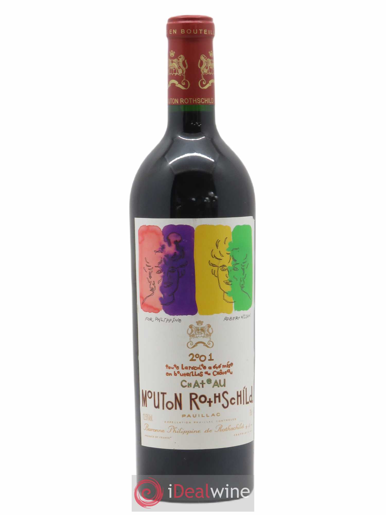 Château Mouton Rothschild 1er Grand Cru Classé (sans prix de réserve) 2001 - Lot de 1 bouteille - 0