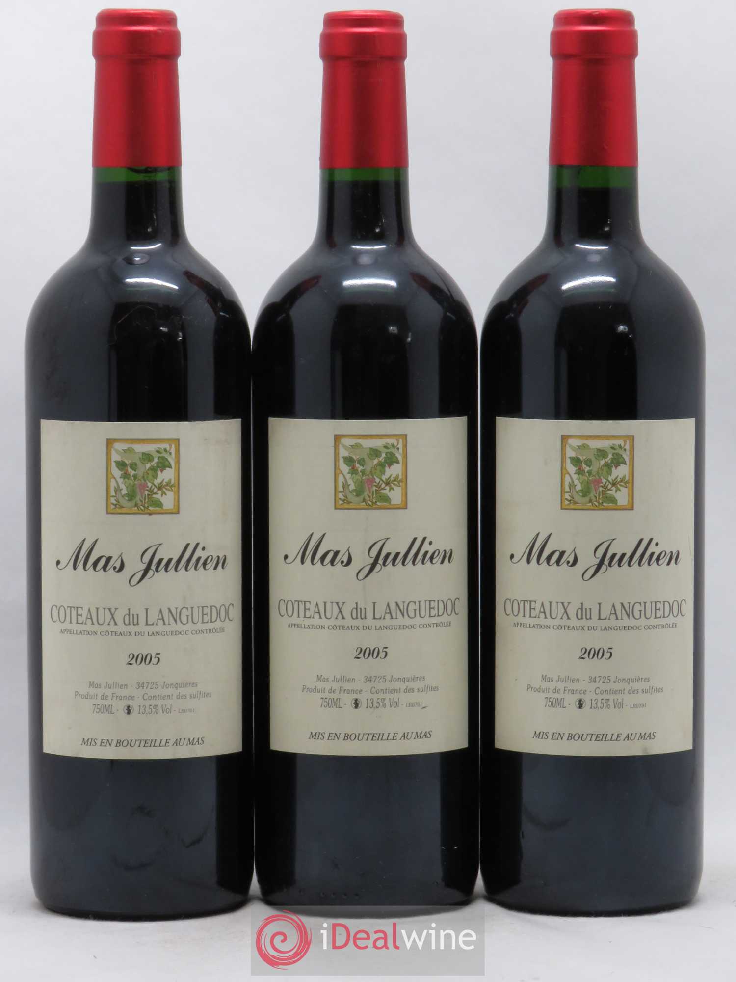 Terrasses du Larzac Mas Jullien Olivier Jullien (sans prix de réserve) 2005 - Lot de 3 bouteilles - 0