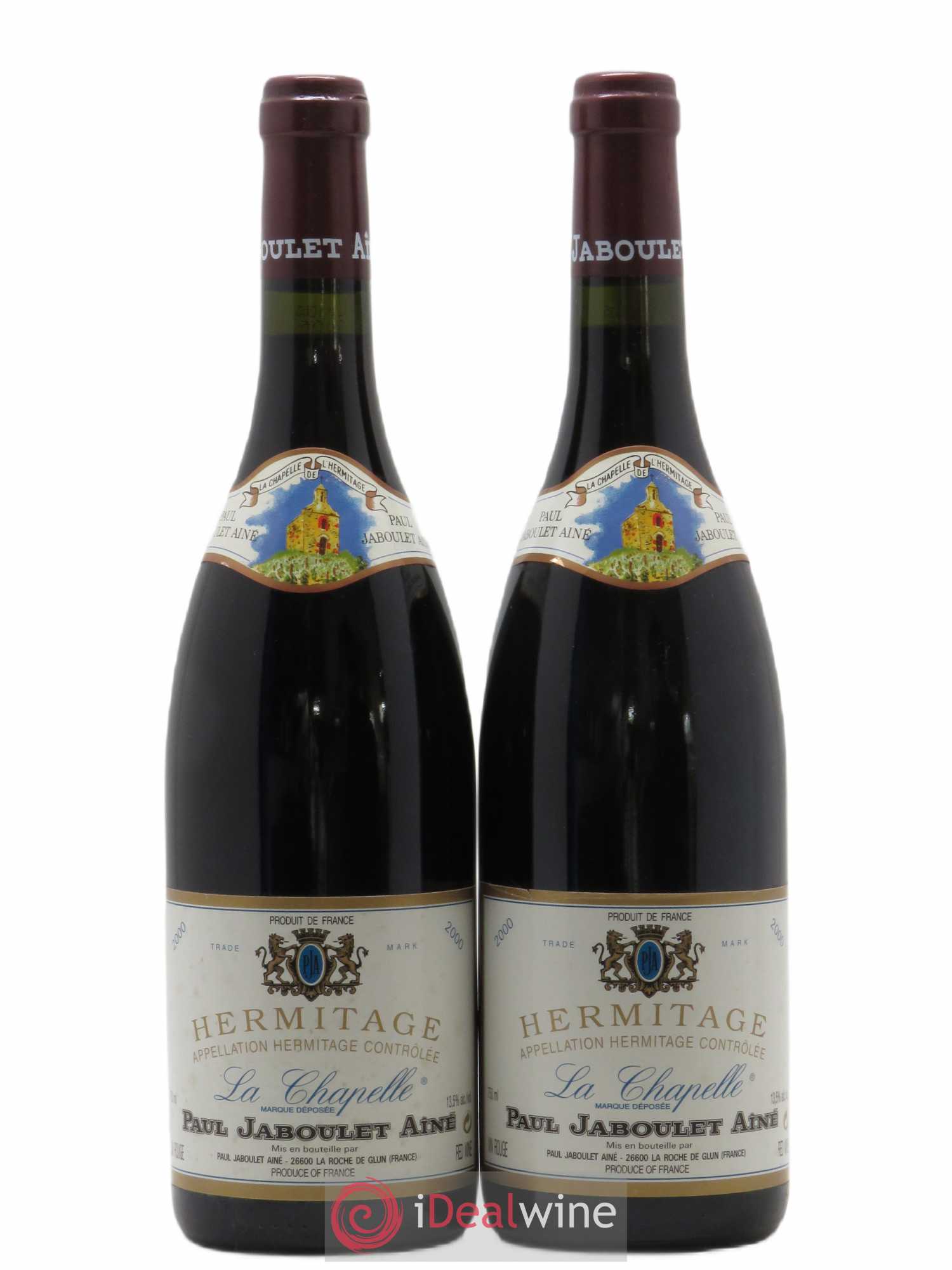 Hermitage La Chapelle Paul Jaboulet Ainé (sans prix de réserve) 2000 - Lot de 2 bouteilles - 0