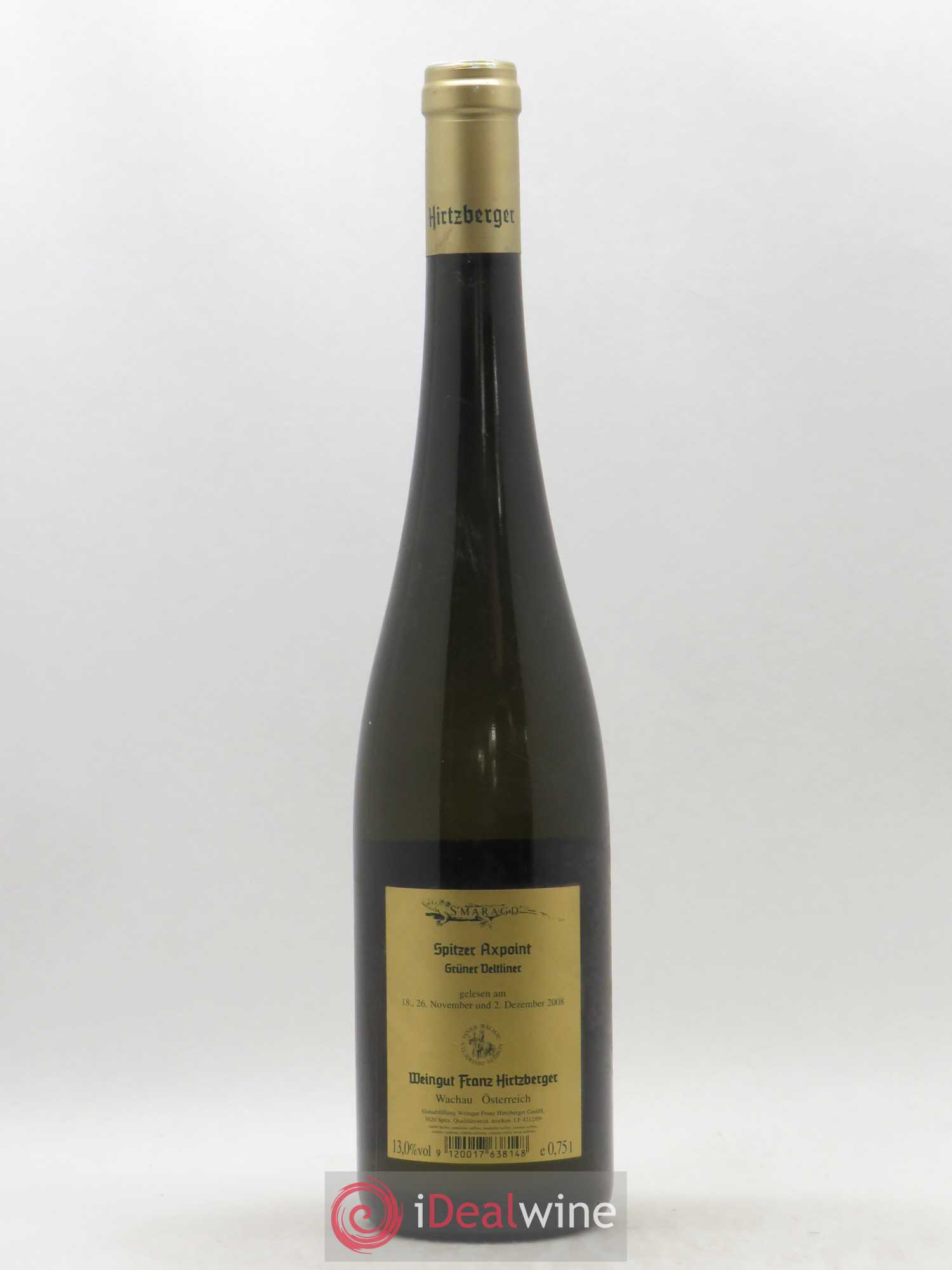Autriche Smaragd Gruner Veltiner Spitzer Axpoint (sans prix de réserve) 2008 - Posten von 1 Flasche - 1