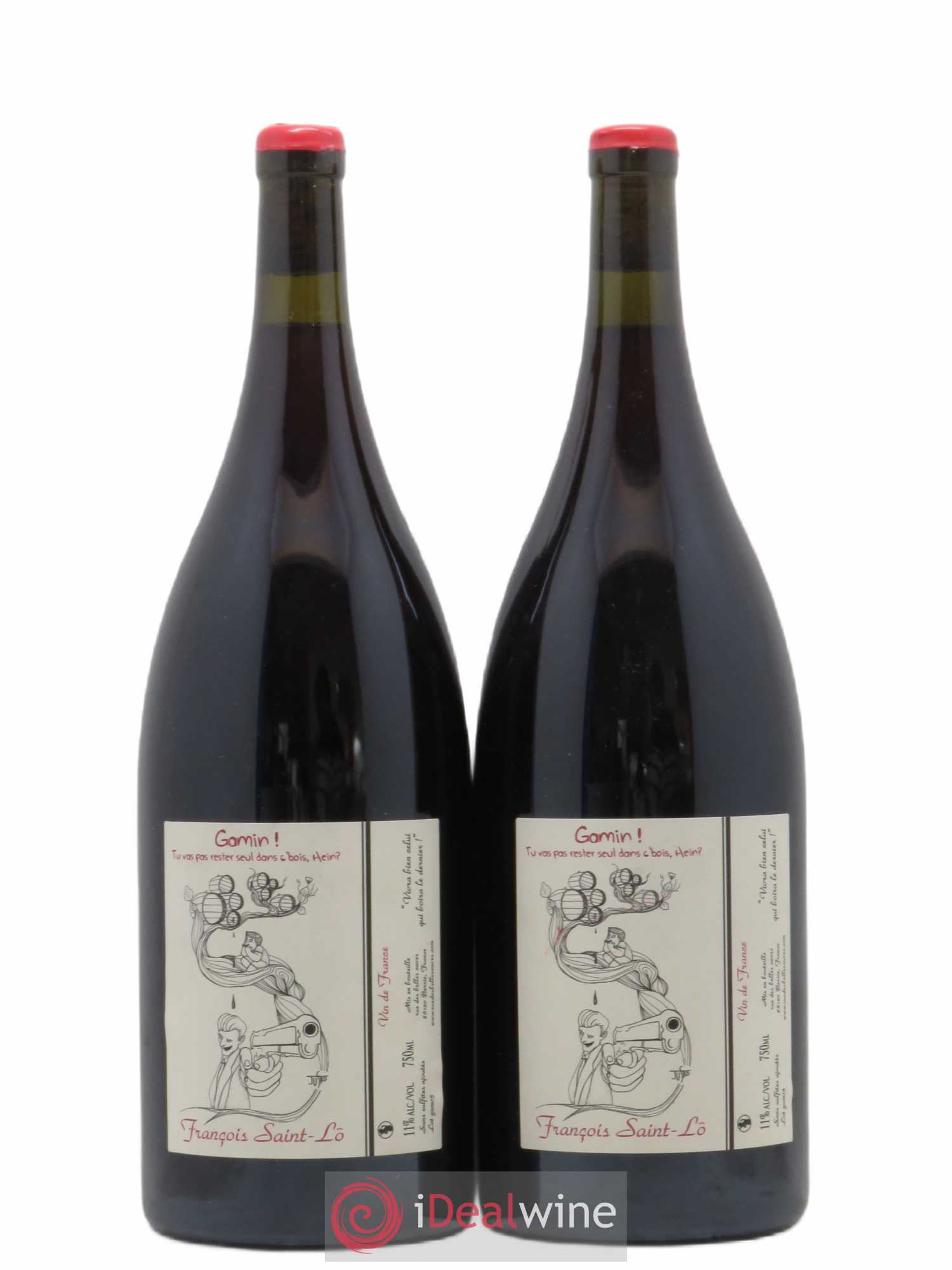 Vin de France Gamin François Saint Lo (sans prix de réserve) 2015 - Posten von 2 Magnum - 0