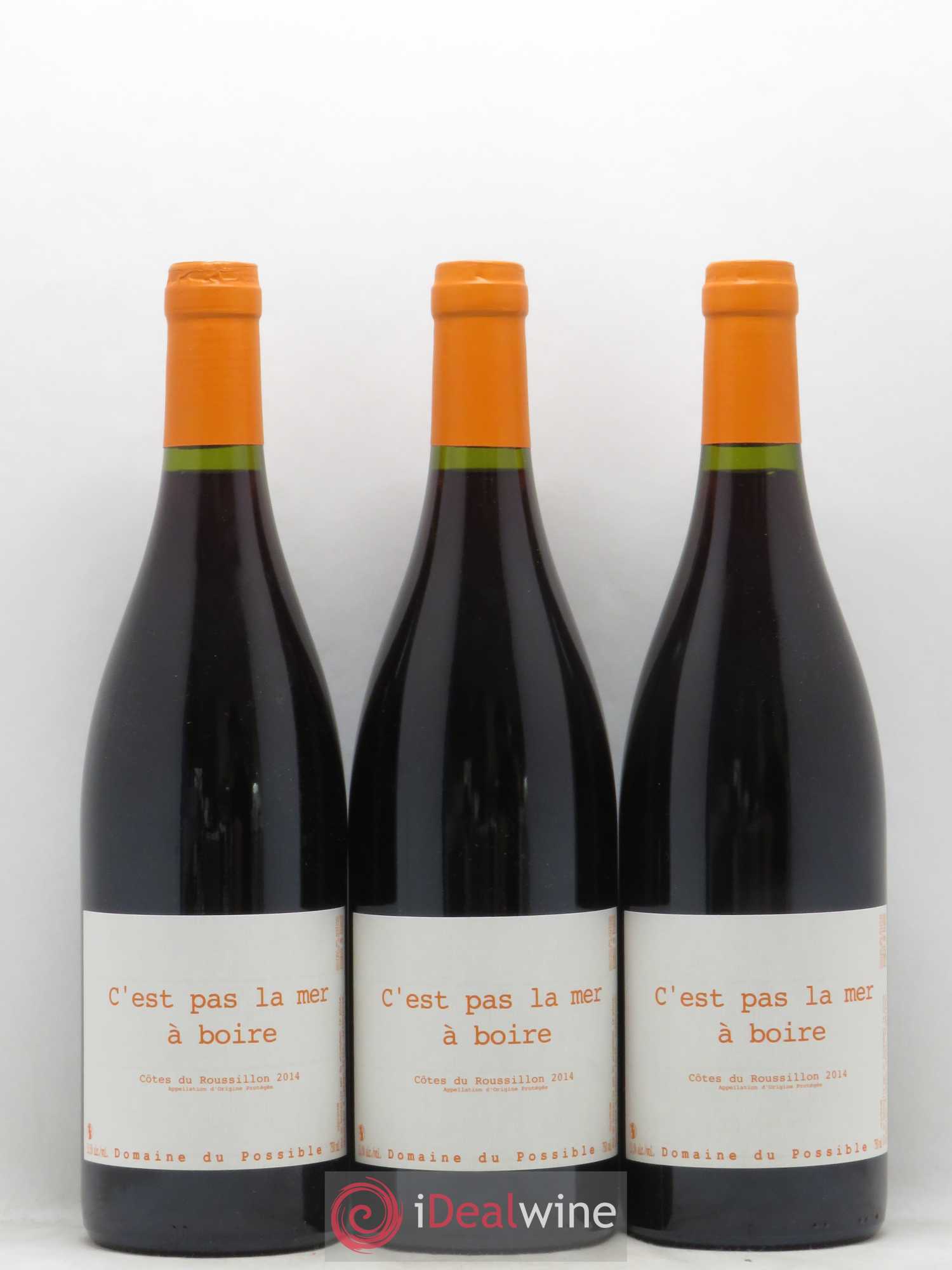 Côtes du Roussillon C'Est Pas La Mer à Boire Domaine du Possible (sans prix de réserve) 2014 - Lotto di 6 bottiglie - 1