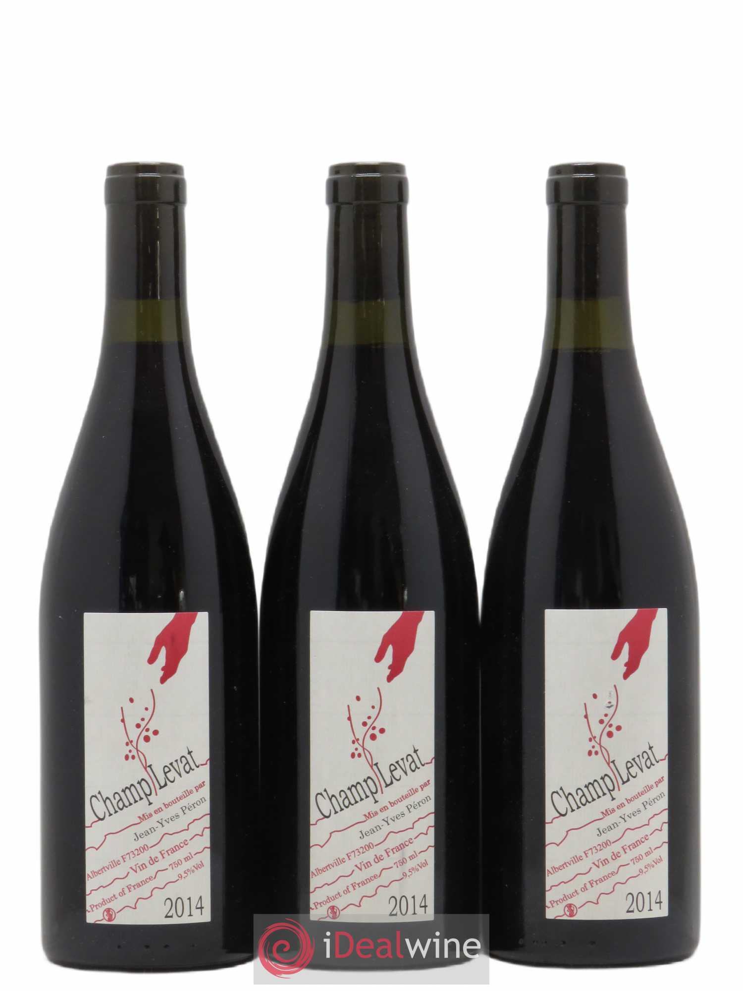Vin de France Champ Levat Jean-Yves Péron (sans prix de réserve) 2014 - Lot de 3 bouteilles - 0