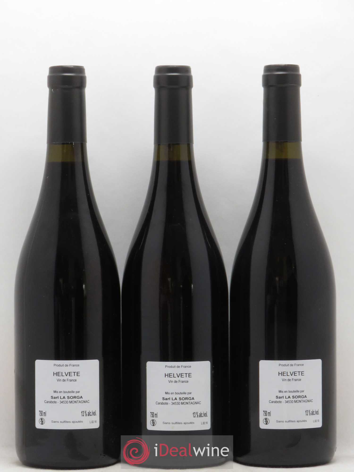 Vin de France Helvete Domaine de la Sorga (sans prix de réserve) 2016 - Posten von 6 Flaschen - 2