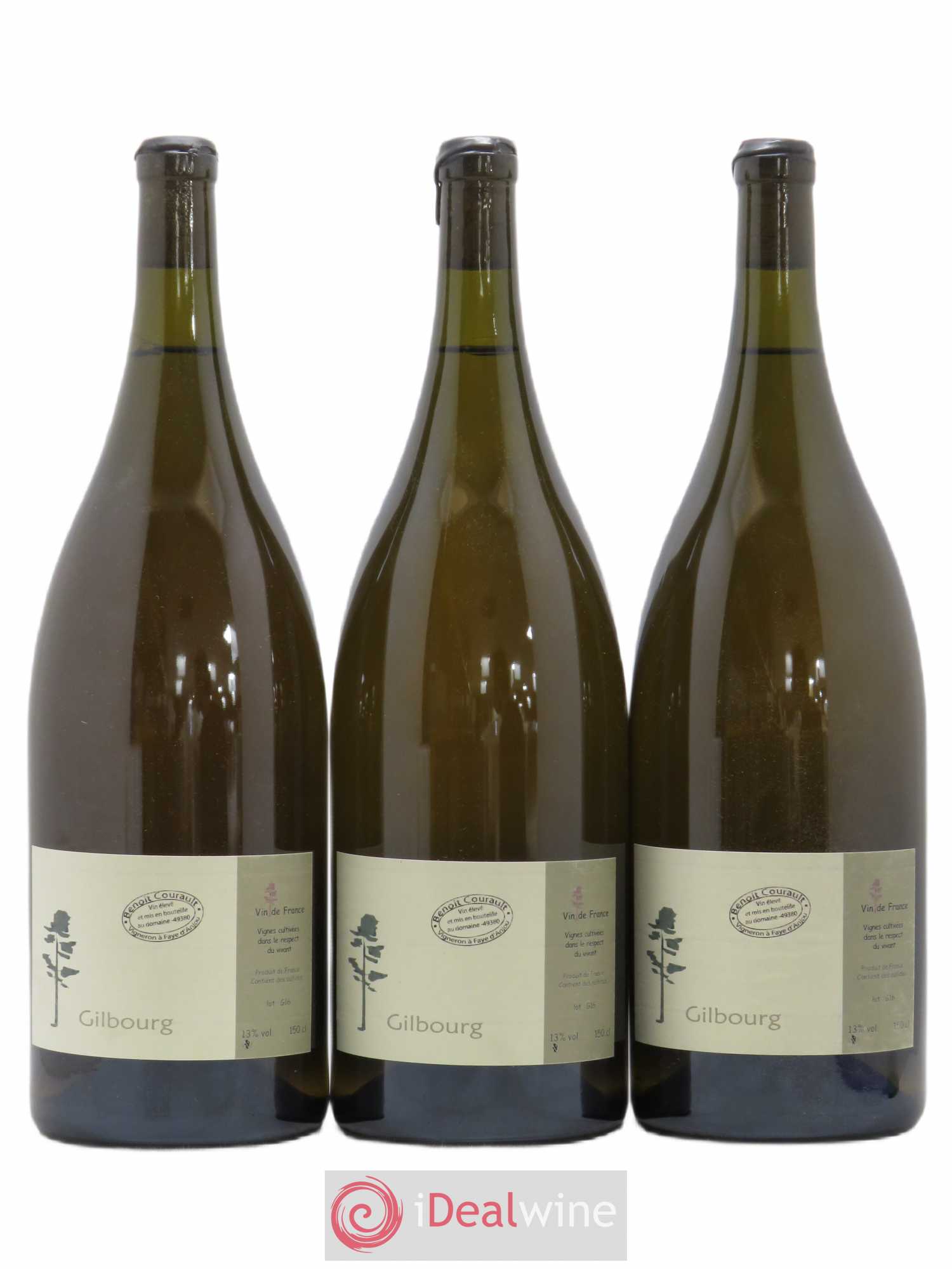 Vin de France Gilbourg Benoit Courault (sans prix de réserve) 2016 - Posten von 3 Magnum - 0