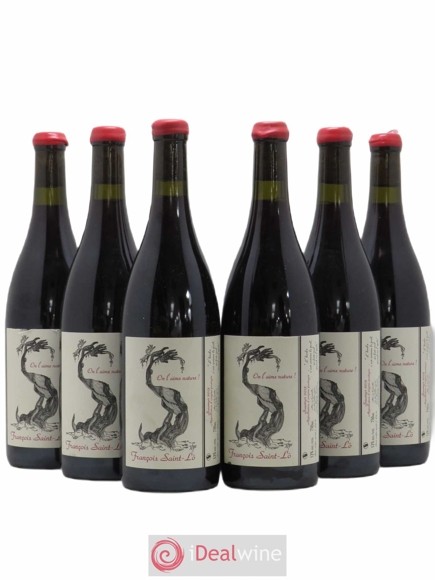 Saumur On l'Aime Nature Francois Saint Lo (sans prix de réserve) 2013 - Posten von 6 Flaschen - 0