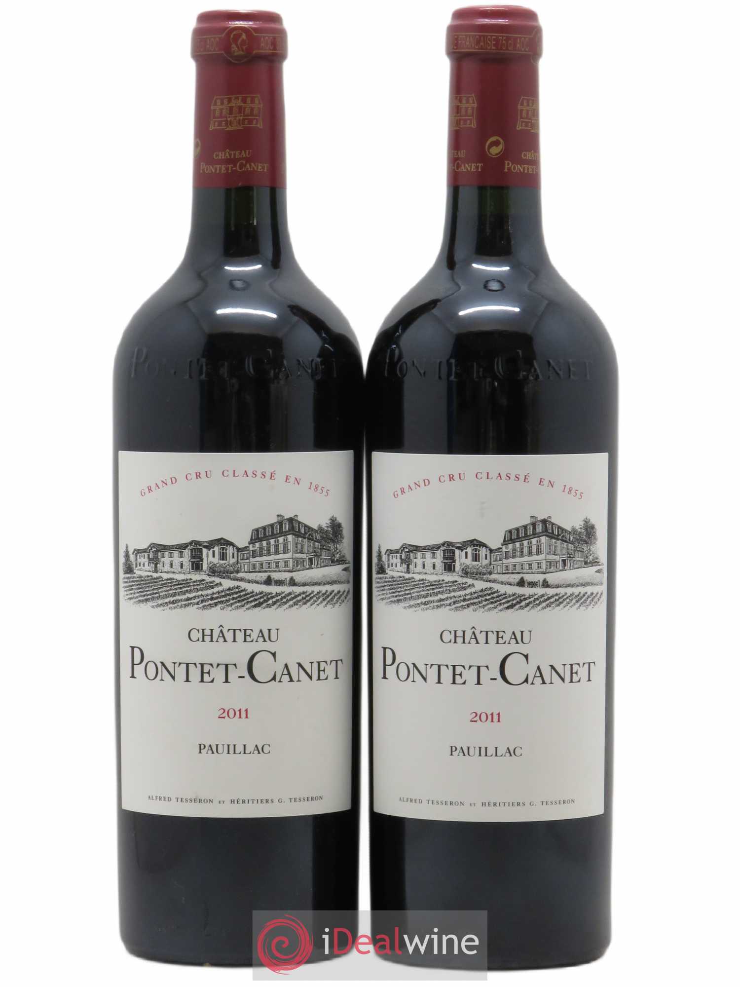Château Pontet Canet 5ème Grand Cru Classé (sans prix de réserve) 2011 - Lot de 2 bouteilles - 0