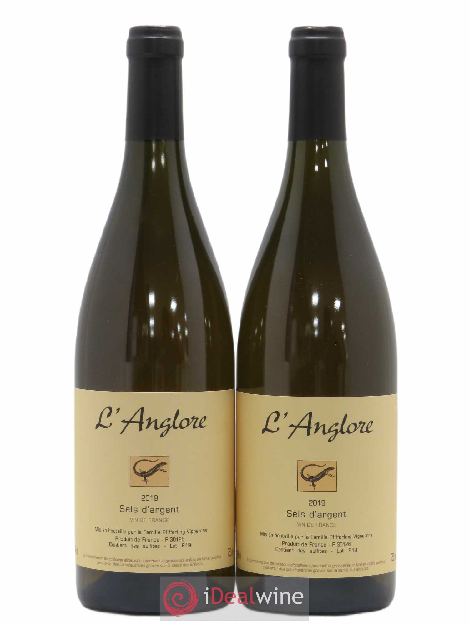 Vin de France Sels d'argent L'Anglore (sans prix de réserve) 2019 - Lot de 2 bouteilles - 0