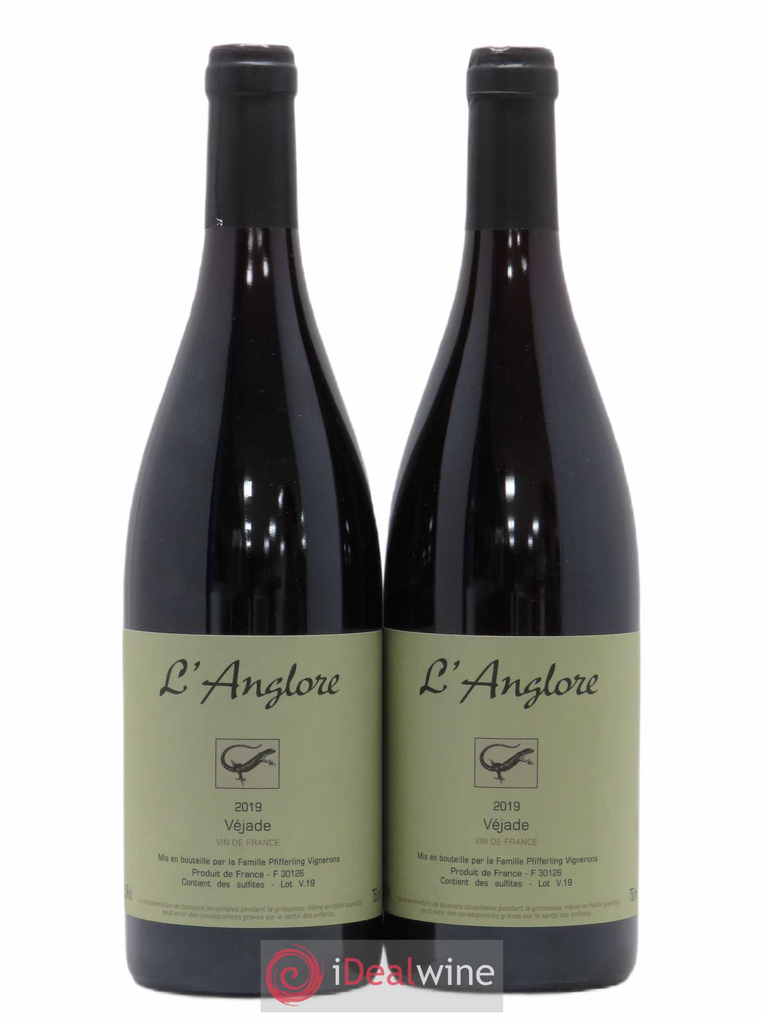 Vin de France Véjade L'Anglore (sans prix de réserve) 2019 - Lot de 2 bouteilles - 0