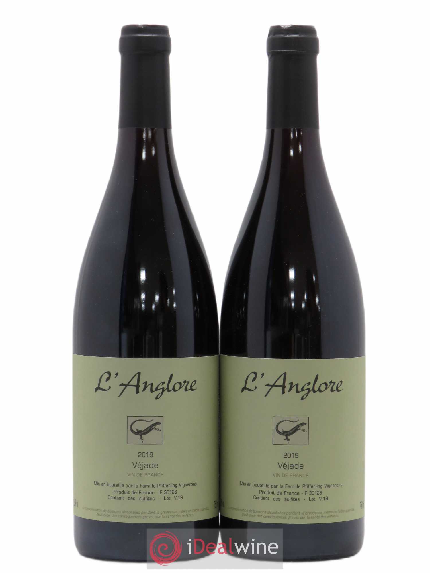 Vin de France Véjade L'Anglore (sans prix de réserve) 2019 - Lot de 2 bouteilles - 0