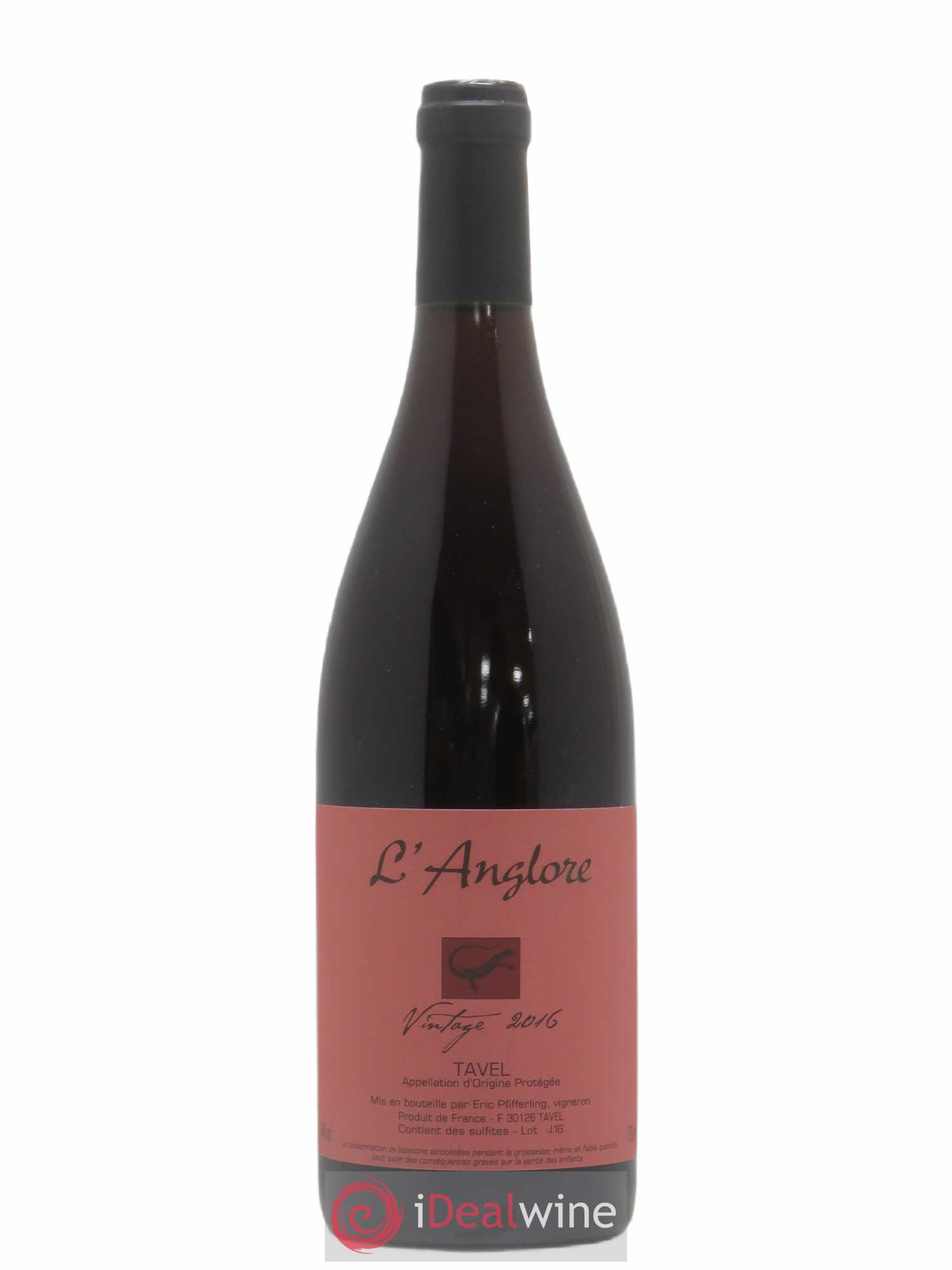Tavel Vintage L'Anglore (senza prezzo di riserva) 2016 - Lotto di 1 bottiglia - 0