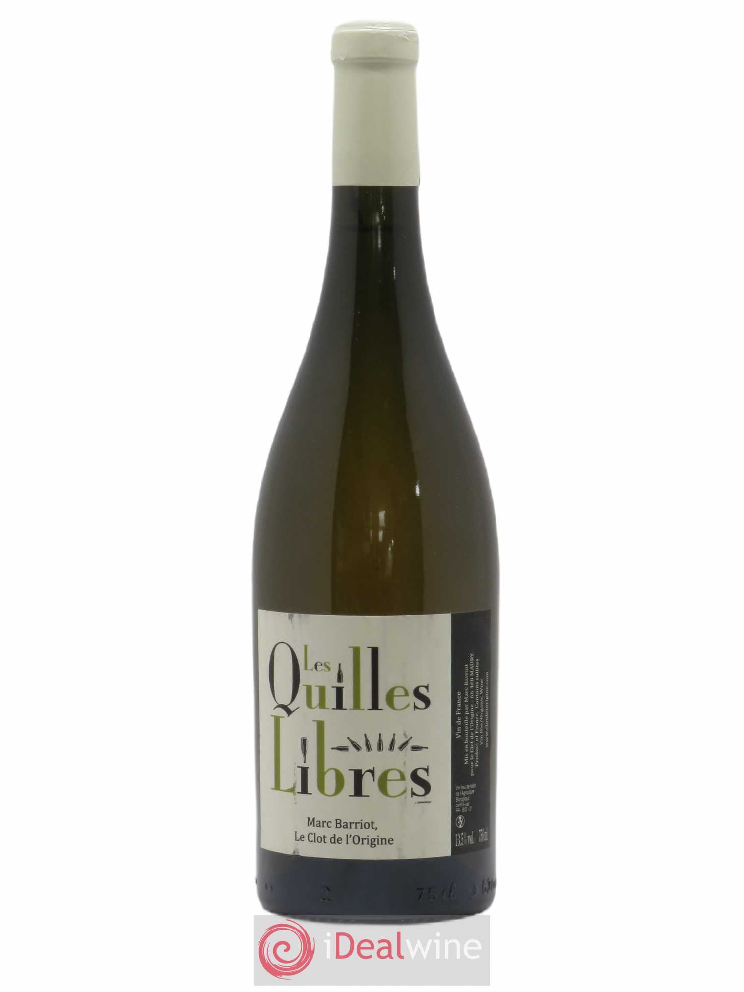 Côtes du Roussillon Les Quilles Libres Clot de L'Origine Barriot (sans prix de réserve) 2011 - Posten von 1 Flasche - 0