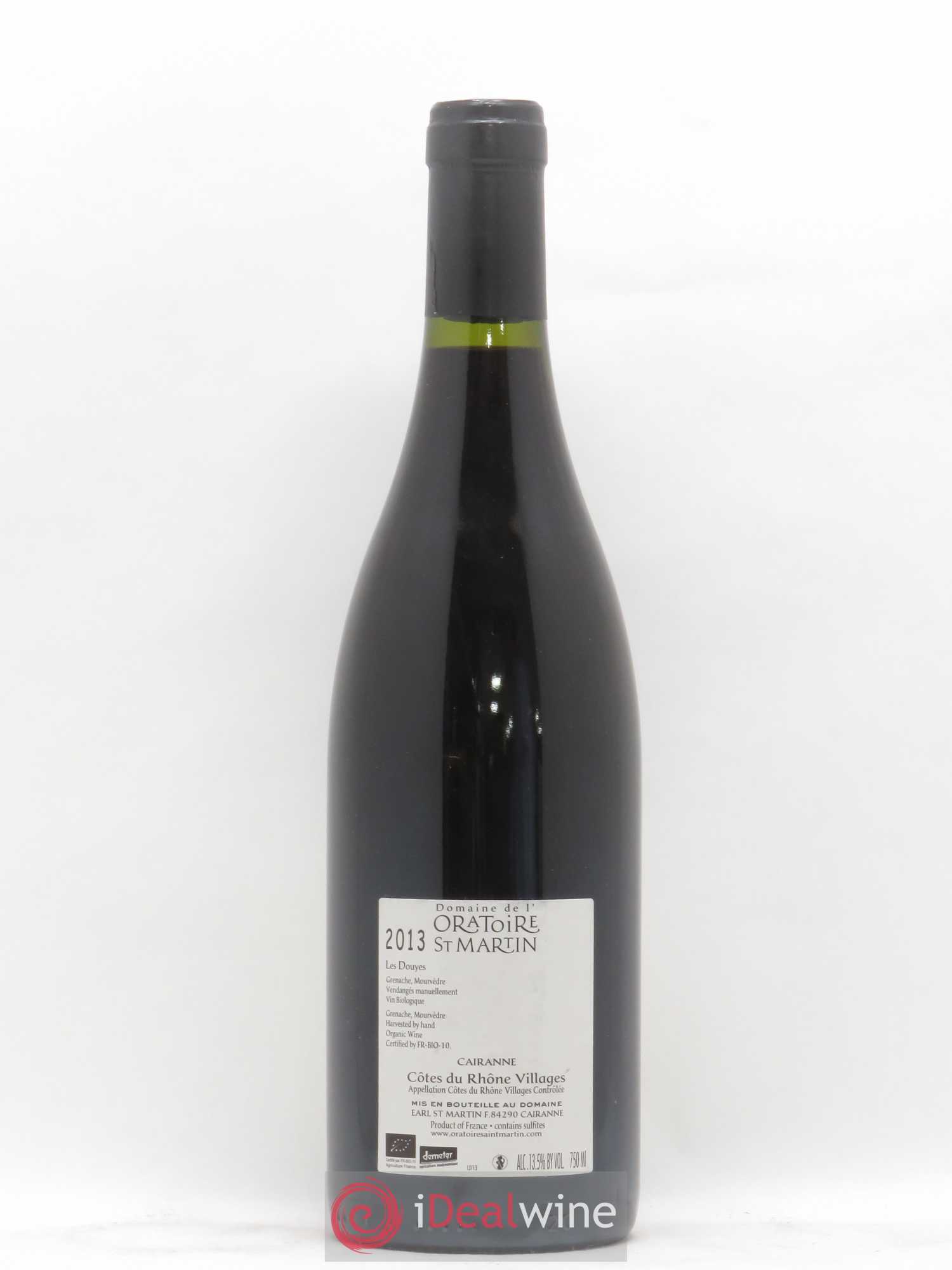 Cairanne Les Douyes Oratoire Saint-Martin - Frédéric et François Alary  (sans prix de réserve) 2013 - Lot de 1 bouteille - 1