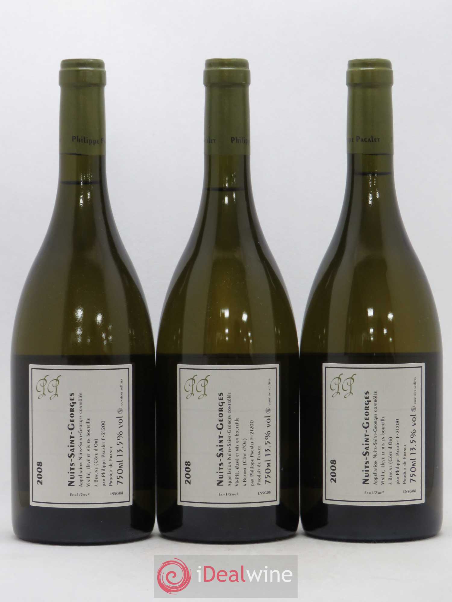 Nuits-Saint-Georges Philippe Pacalet (sans prix de réserve) 2008 - Posten von 3 Flaschen - 1