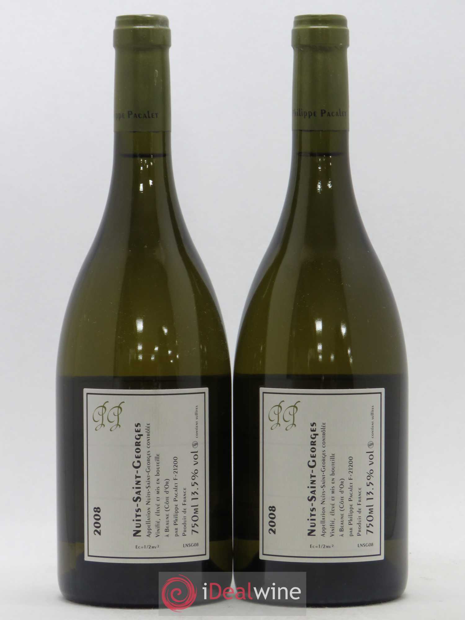 Nuits-Saint-Georges Philippe Pacalet (sans prix de réserve) 2008 - Posten von 2 Flaschen - 1