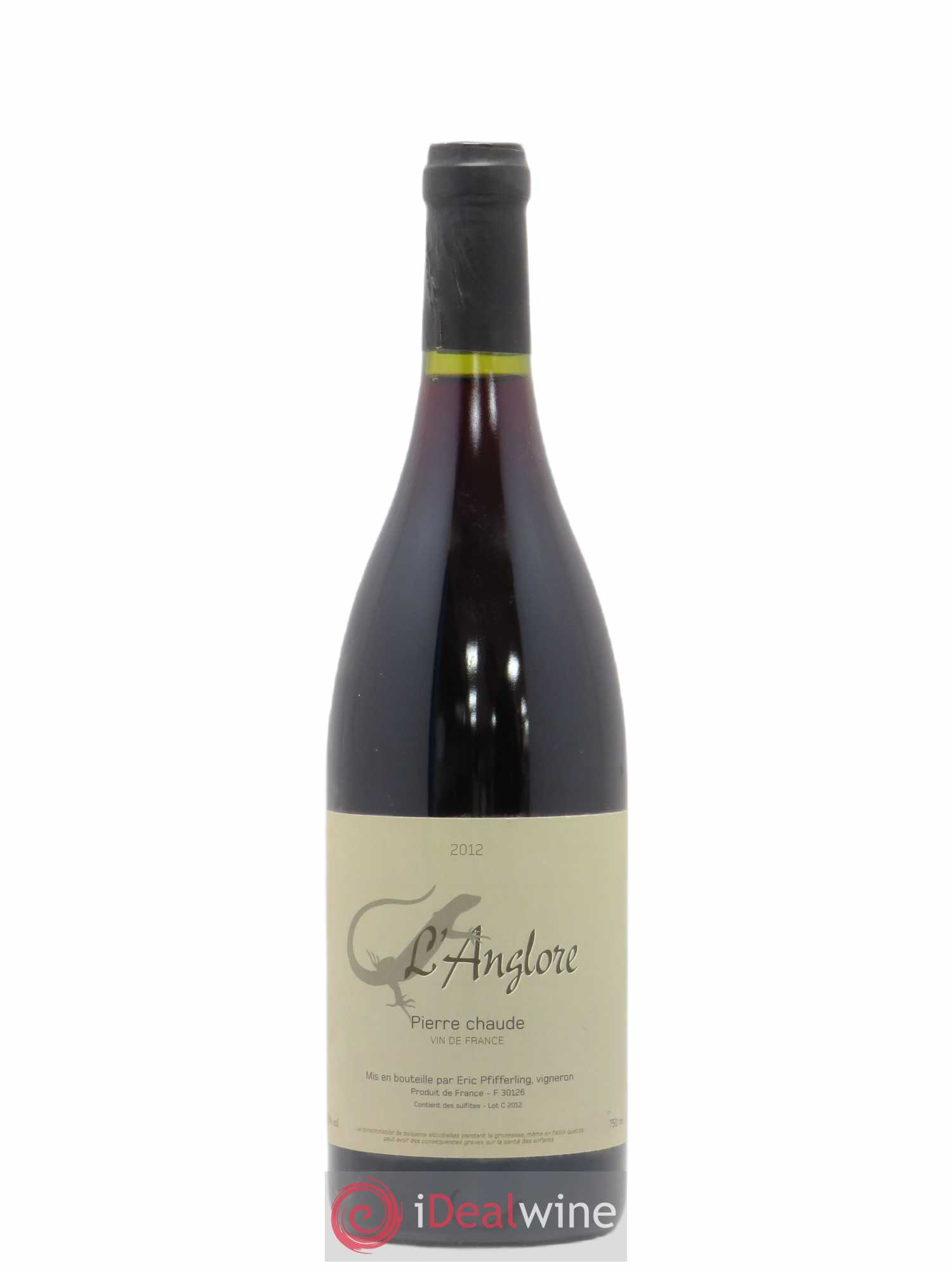 Vin de France Pierre chaude L'Anglore (sans prix de réserve) 2012 - Lot de 1 bouteille - 0