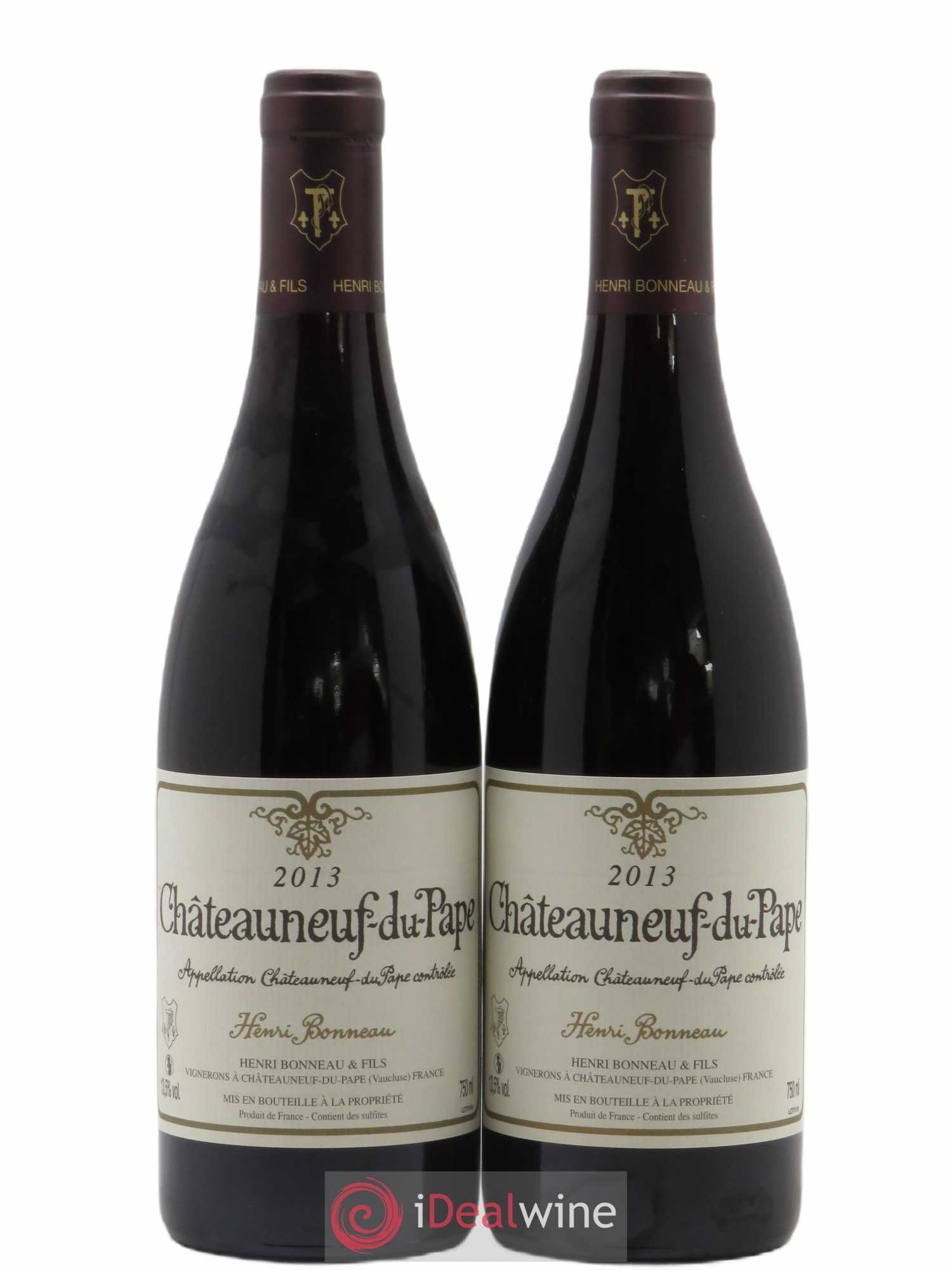 Châteauneuf-du-Pape Henri Bonneau Henri Bonneau & Fils (sans prix de réserve) 2013 - Lot de 2 bouteilles - 0