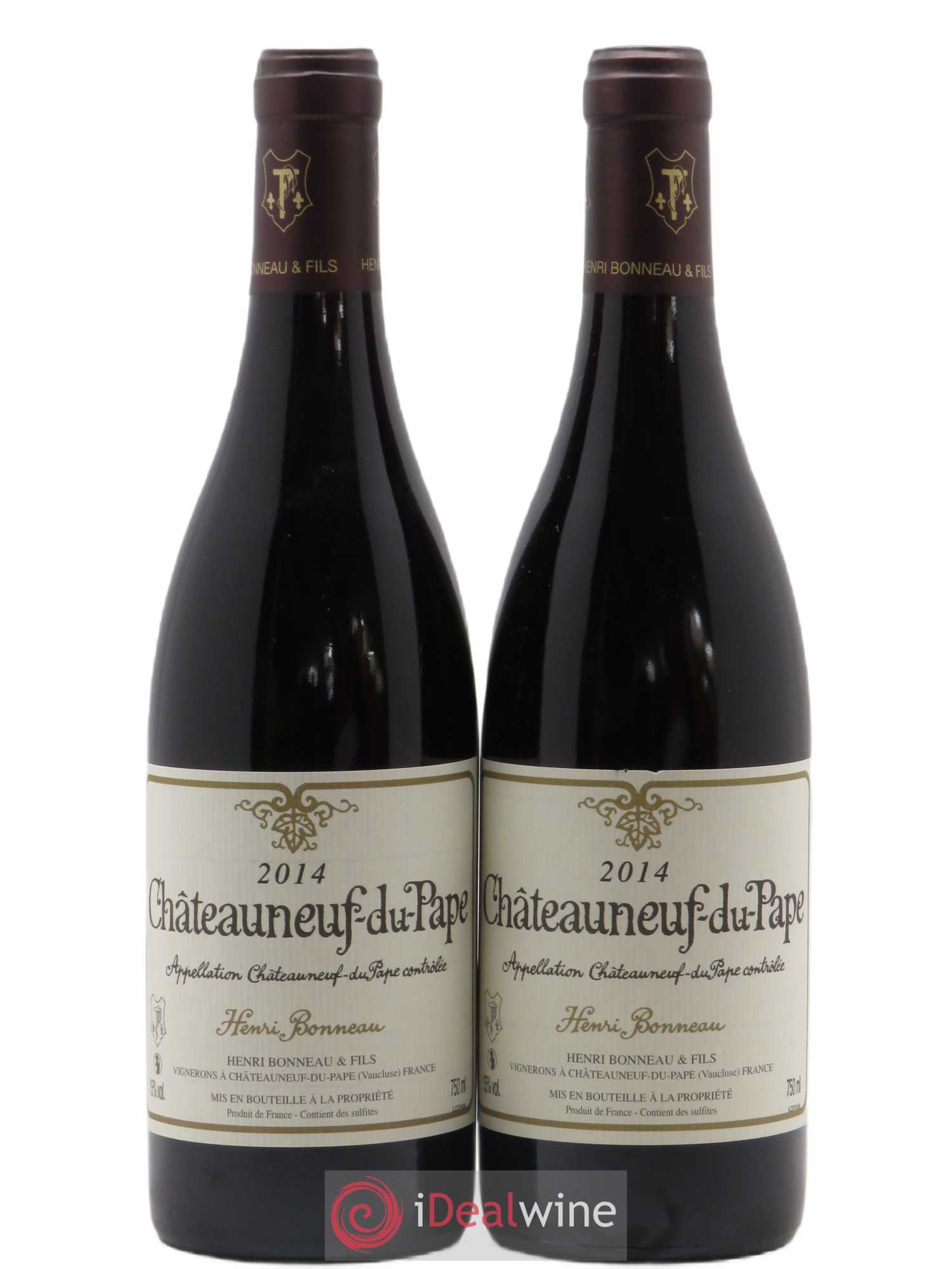 Châteauneuf-du-Pape Henri Bonneau Henri Bonneau & Fils (sans prix de réserve) 2014 - Lot de 2 bouteilles - 0