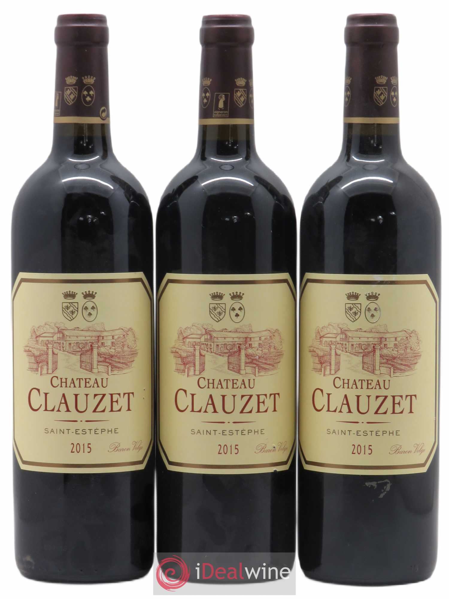 Château Clauzet (sans prix de réserve) 2015 - Lot de 3 bouteilles - 0