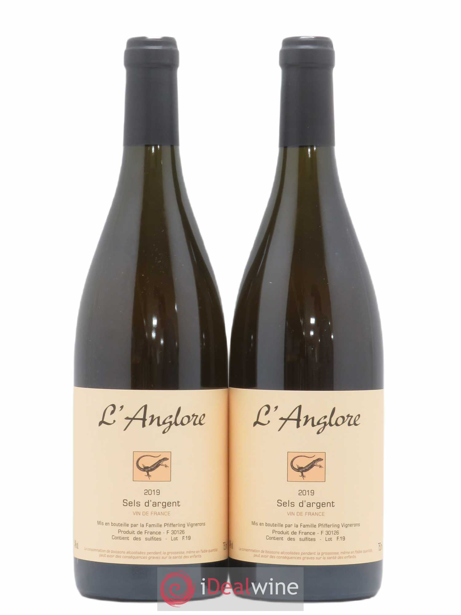 Vin de France Sels d'argent L'Anglore (sans prix de réserve) 2019 - Lot de 2 bouteilles - 0
