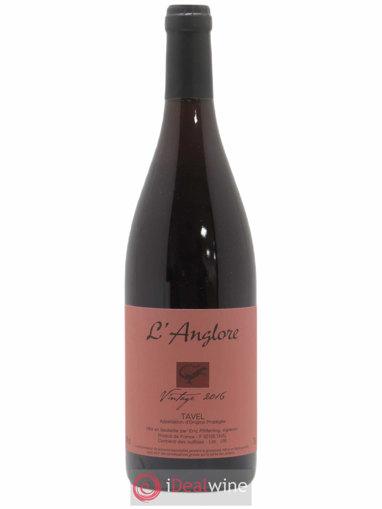 Tavel Vintage L'Anglore (senza prezzo di riserva) 2016 - Lotto di 1 bottiglia - 0