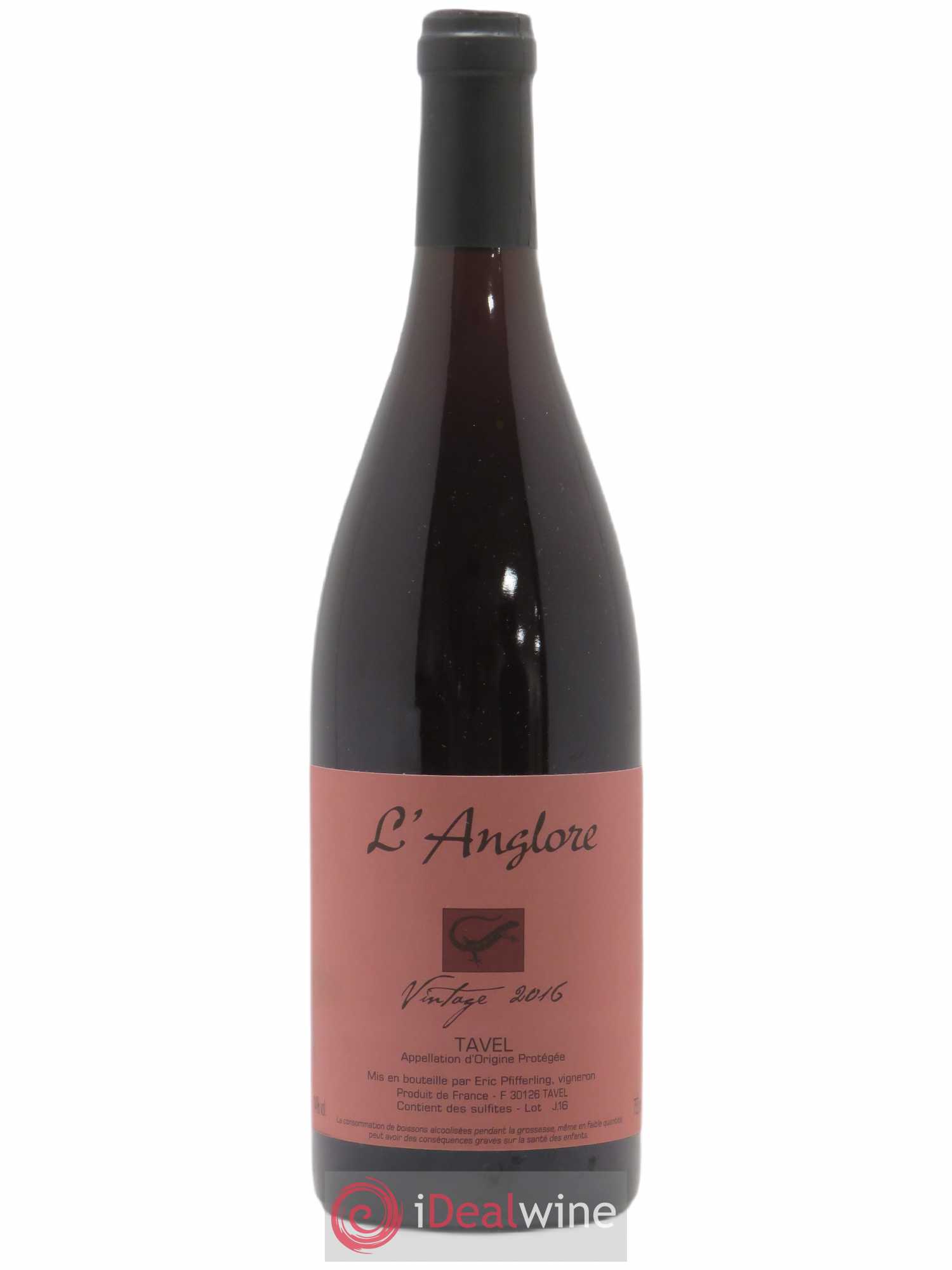 Tavel Vintage L'Anglore (senza prezzo di riserva) 2016 - Lotto di 1 bottiglia - 0