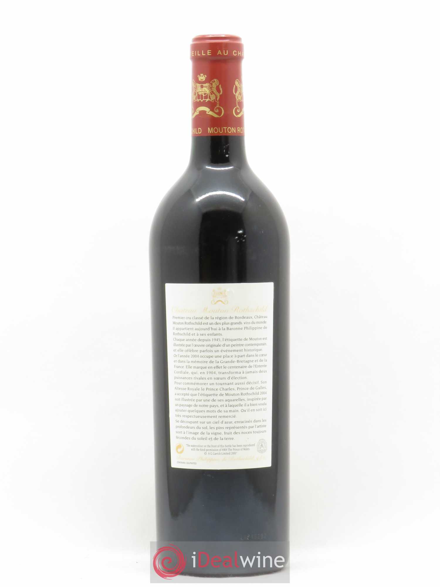 Château Mouton Rothschild 1er Grand Cru Classé (sans prix de réserve) 2004 - Lot de 1 bouteille - 1