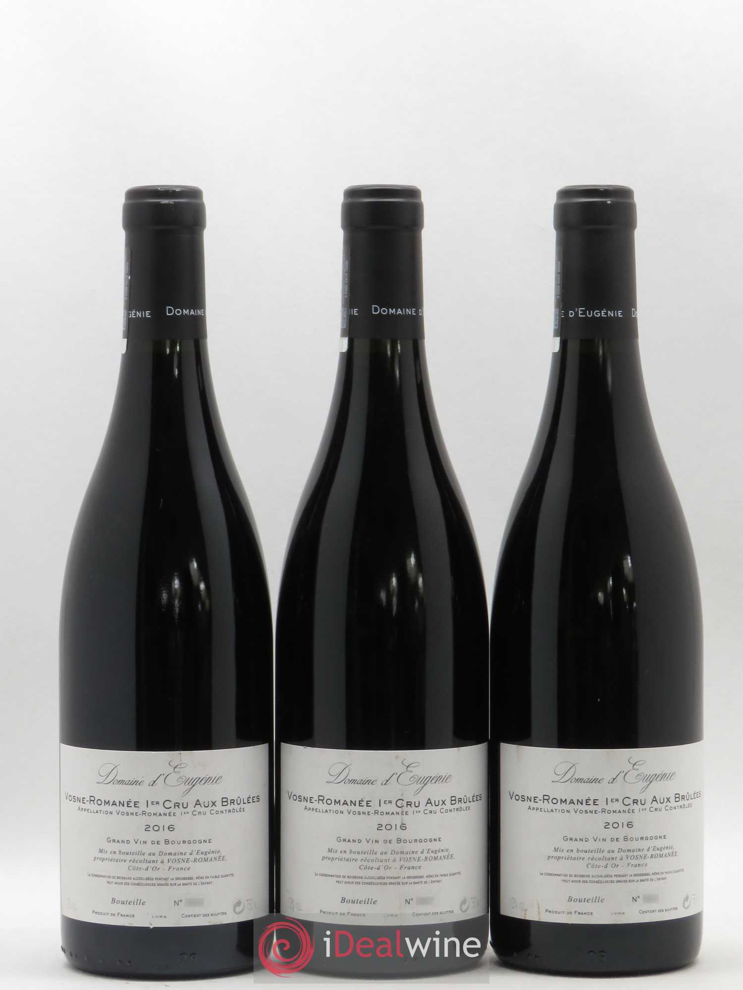 Vosne-Romanée 1er Cru Aux Brûlées Domaine René Engel - Domaine Eugénie 2016 - Lot de 3 bouteilles - 1