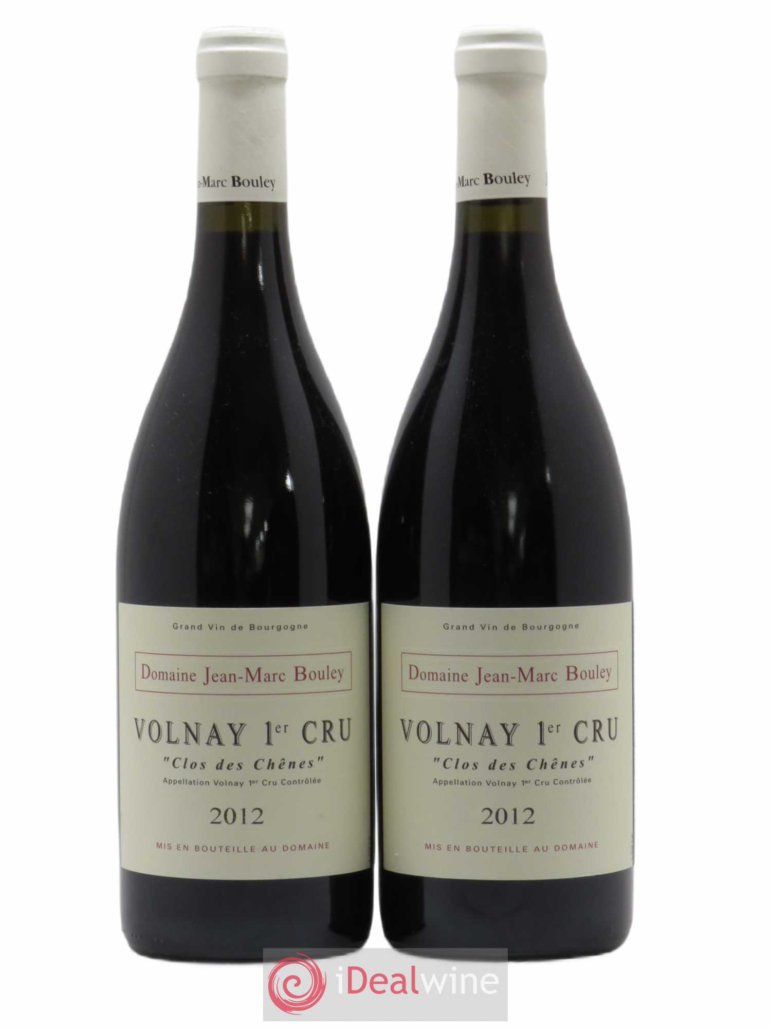 Volnay 1er Cru Clos des Chenes Domaine Bouley (sans prix de réserve) 2012 - Posten von 2 Flaschen - 0