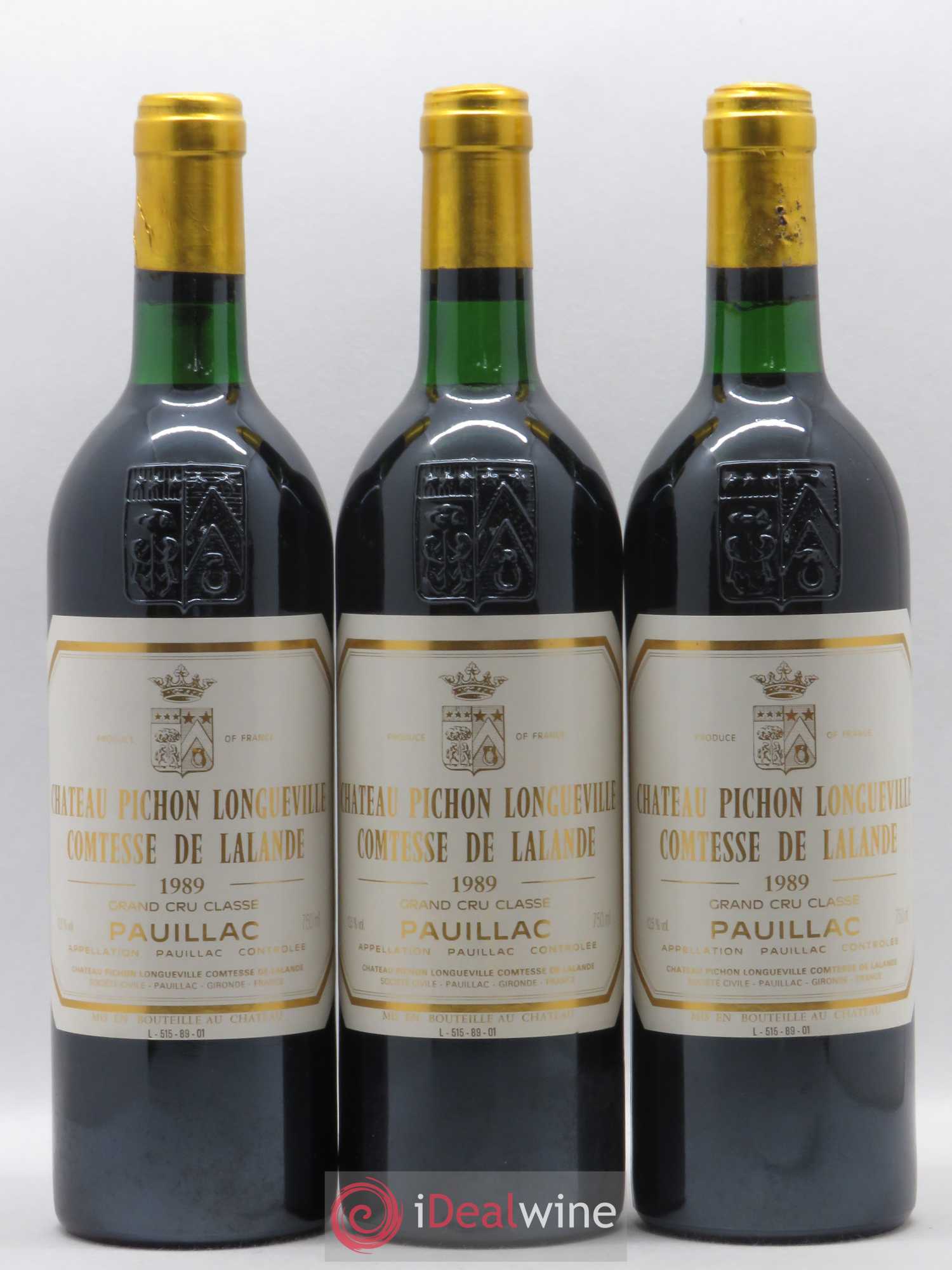 Château Pichon Longueville Comtesse de Lalande 2ème Grand Cru Classé 1989 - Lot de 12 bouteilles - 1