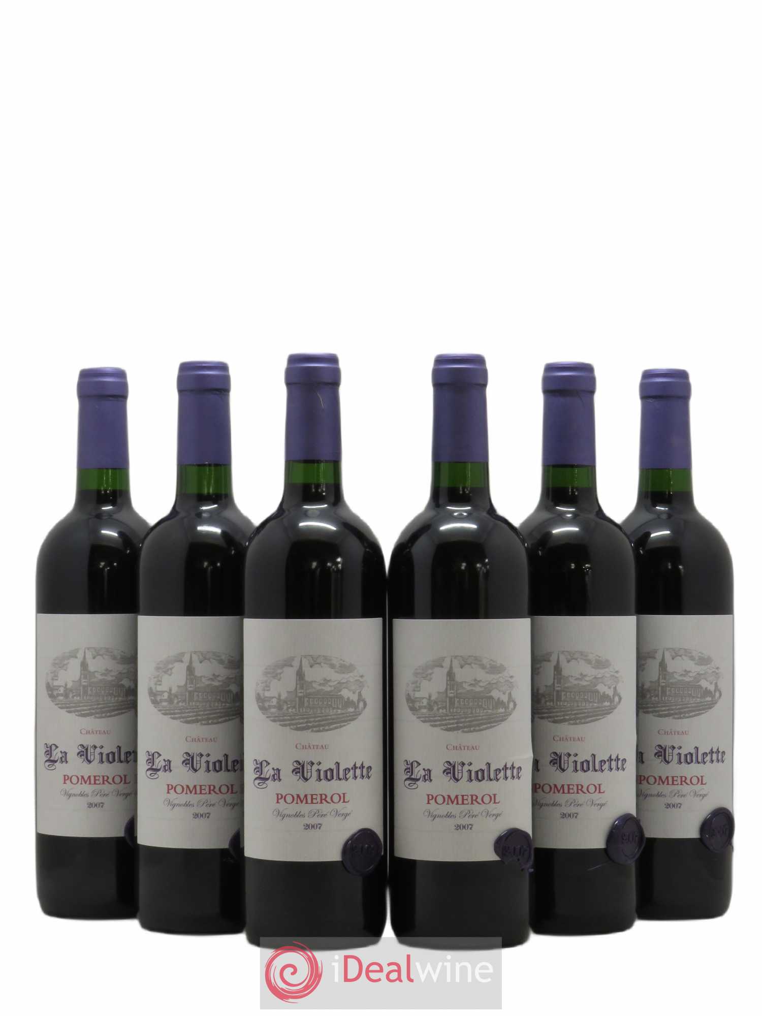 Château la Violette (sans prix de réserve) 2007 - Lot de 6 bouteilles - 0
