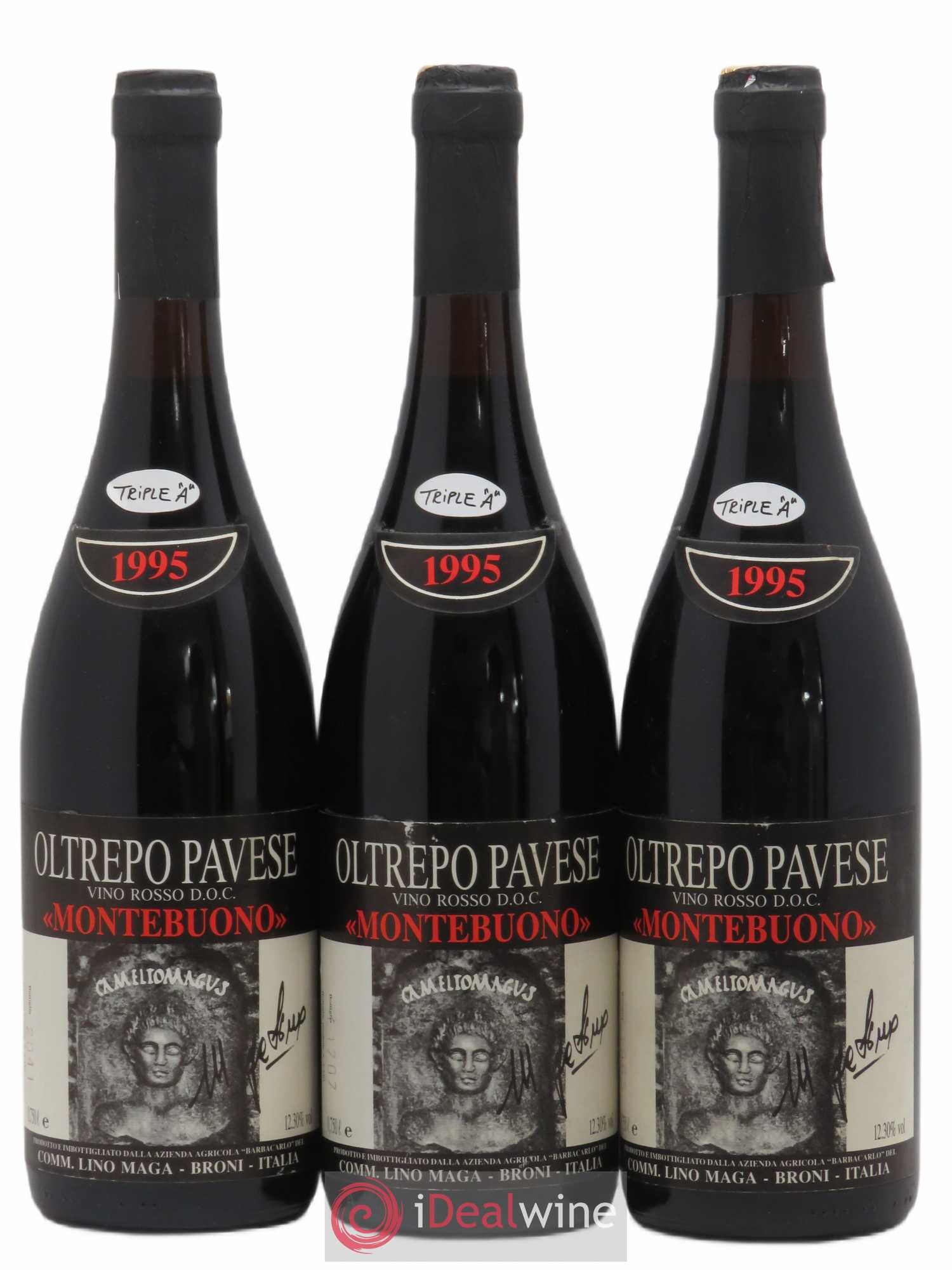 Italie DOC Oltrepo Pavese Rosso Lino Maga Montebuono (sans prix de réserve) 1995 - Posten von 3 Flaschen - 0