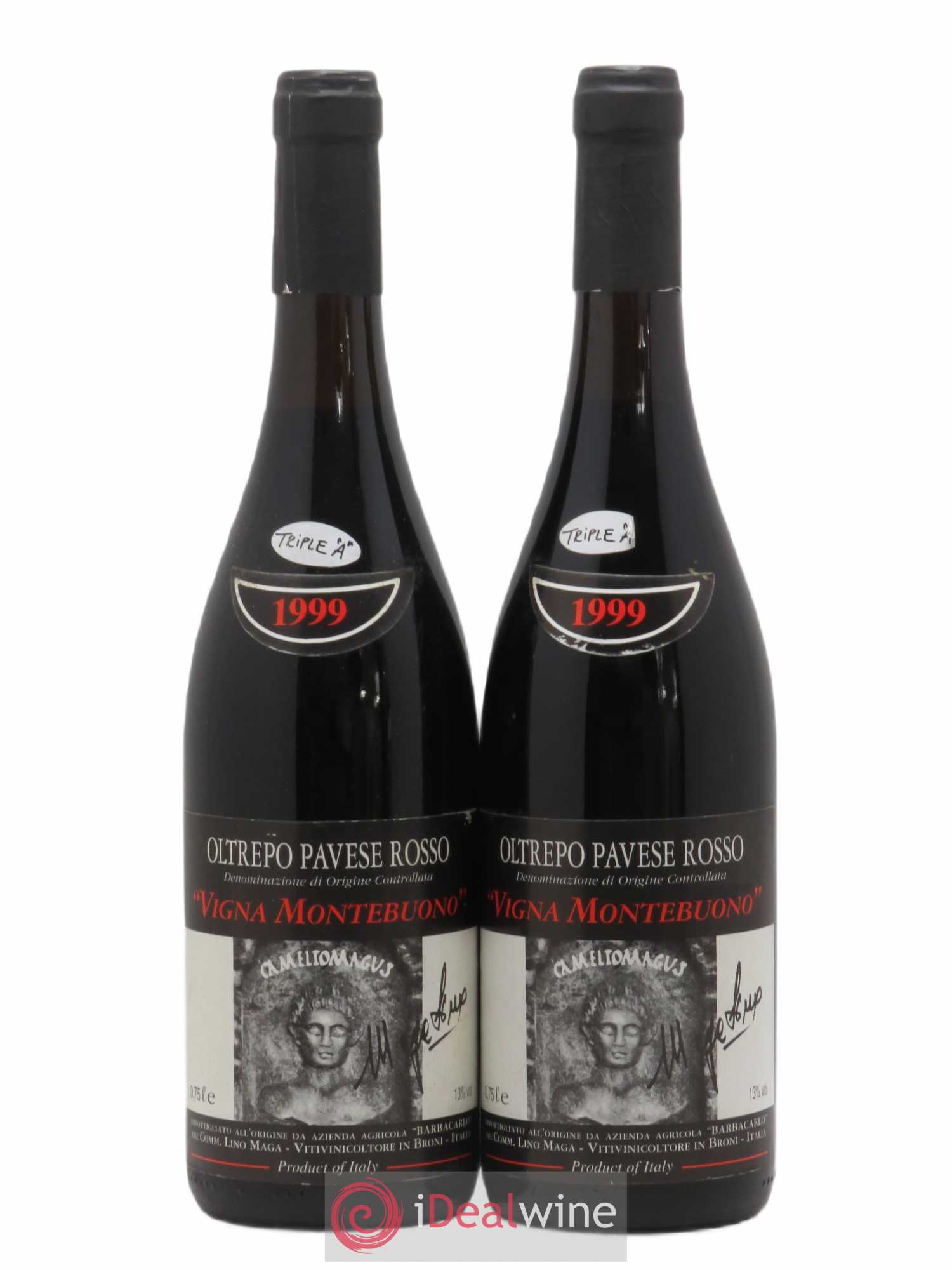 Italie DOC Oltrepo Pavese Rosse Vigna Montebuono Lino Maga (sans prix de réserve) 1999 - Posten von 2 Flaschen - 0