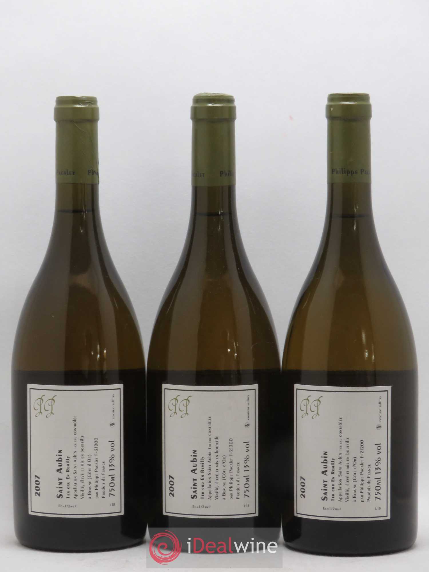 Saint-Aubin 1er Cru En Remilly Pacalet (sans prix de réserve) 2007 - Lotto di 3 bottiglie - 1