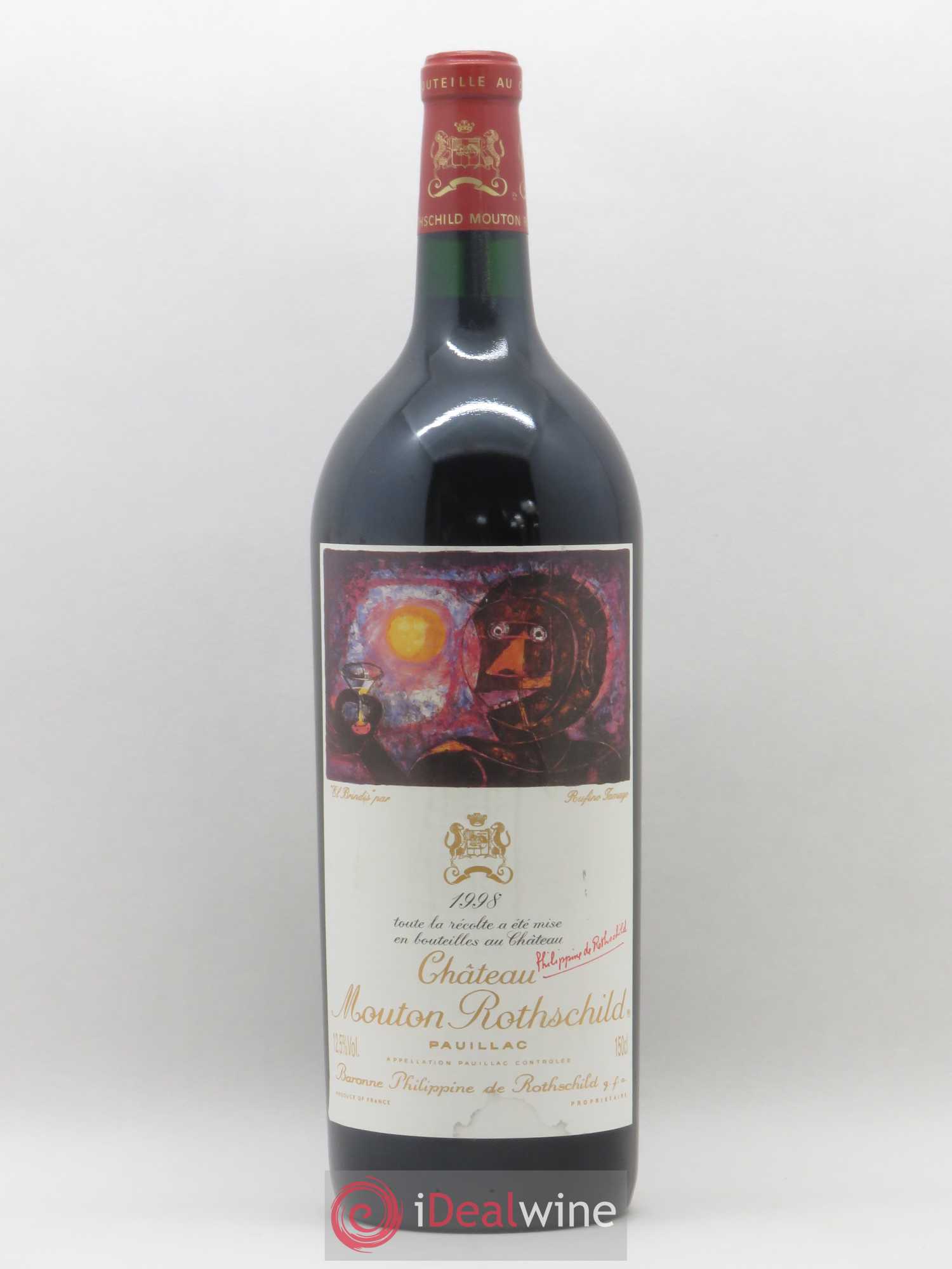 Château Mouton Rothschild 1er Grand Cru Classé 1998 - Lot de 1 magnum - 0