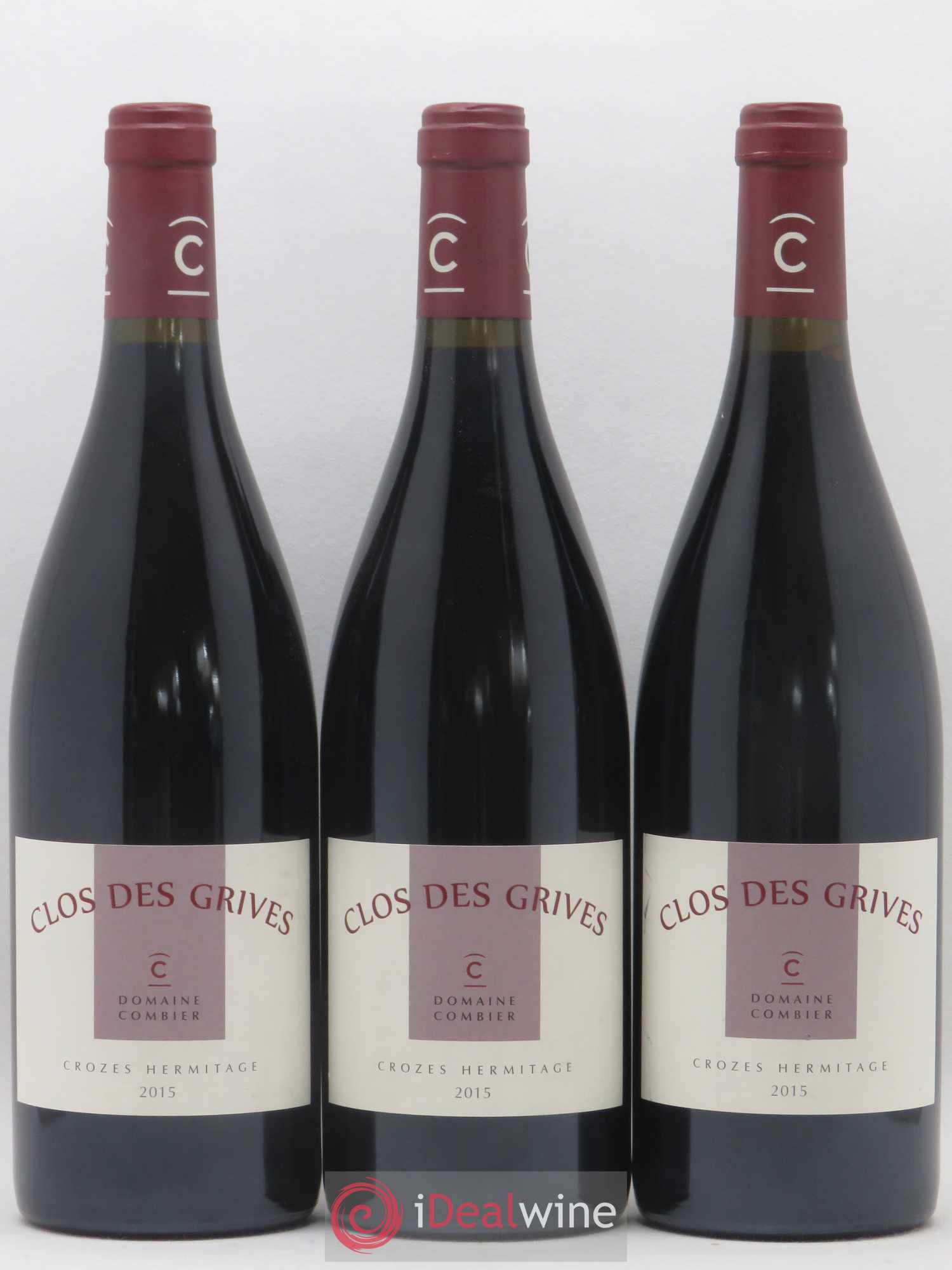 Crozes-Hermitage Clos des Grives Combier 2015 - Lot de 3 bouteilles - 0