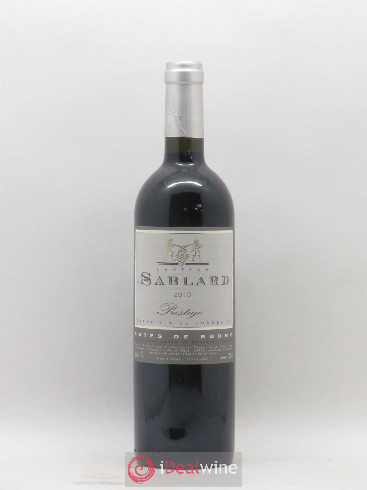 Côtes de Bourg Château Le Sablard cuvée Prestige 2010 - Posten von 1 Flasche - 0