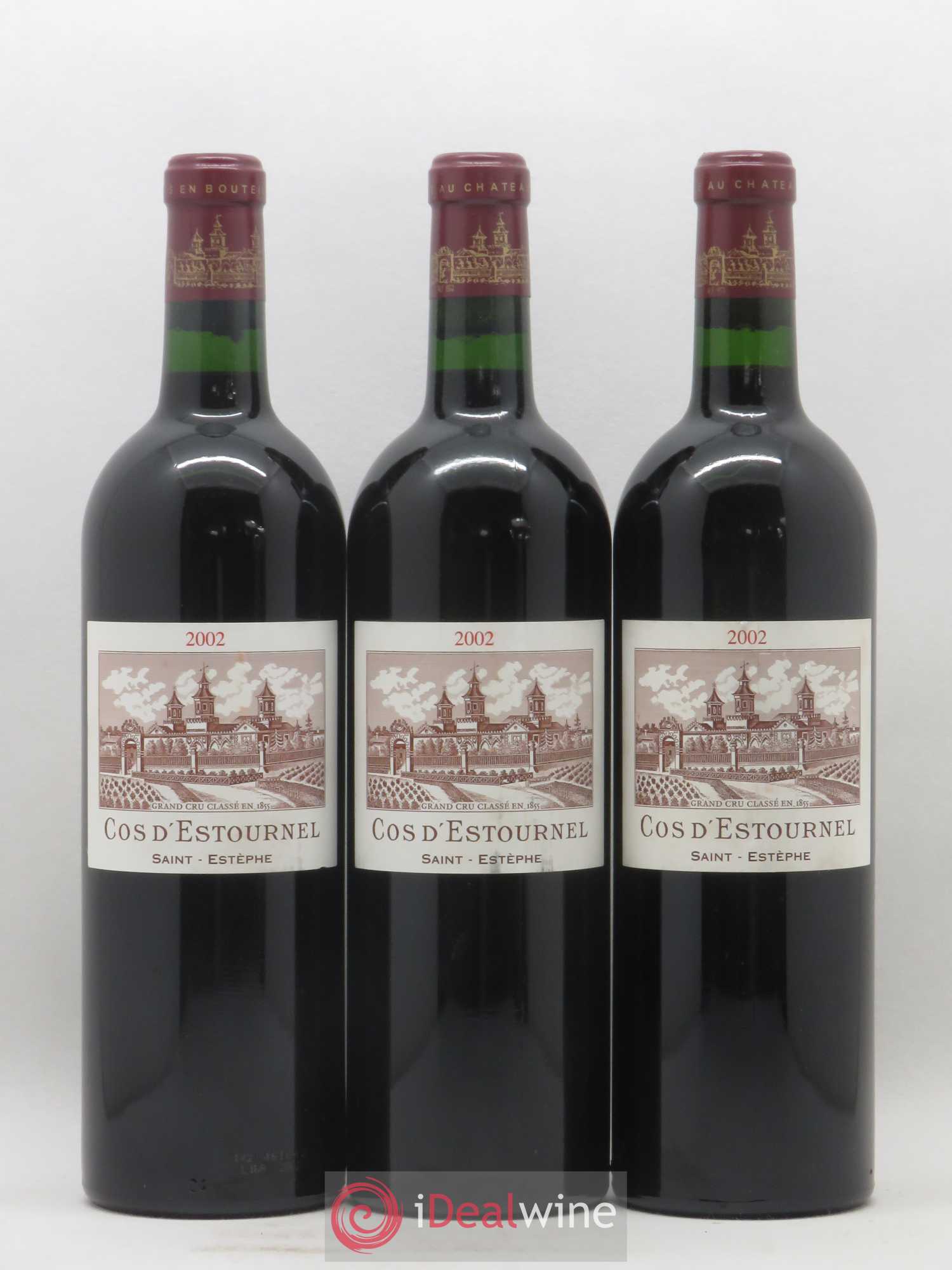 Cos d'Estournel 2ème Grand Cru Classé 2002 - Lot de 3 bouteilles - 0