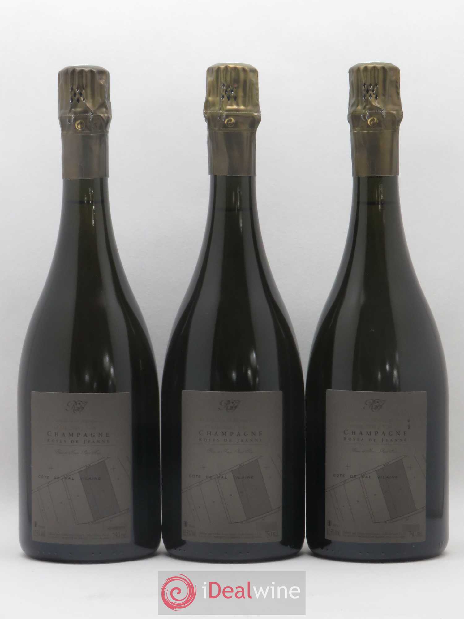 Roses de Jeanne Côte de Val Vilaine Blanc de Noirs Cédric Bouchard 2016 - Lot de 3 bouteilles - 1