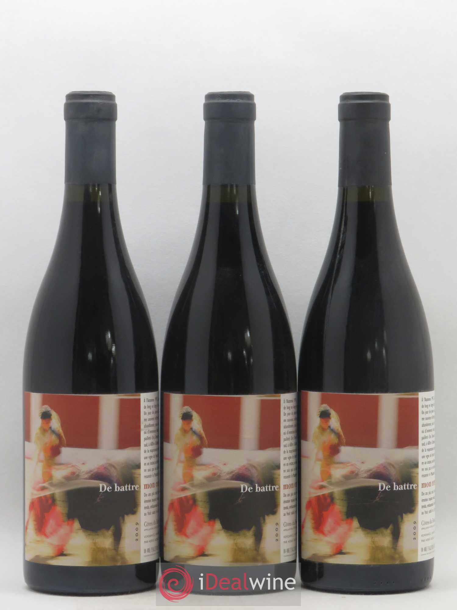 Côtes Catalanes (Anciennement Côtes du Roussillon) Clos des Fées De battre mon coeur s'est arrêté Hervé Bizeul 2009 - Lot de 3 bouteilles - 0