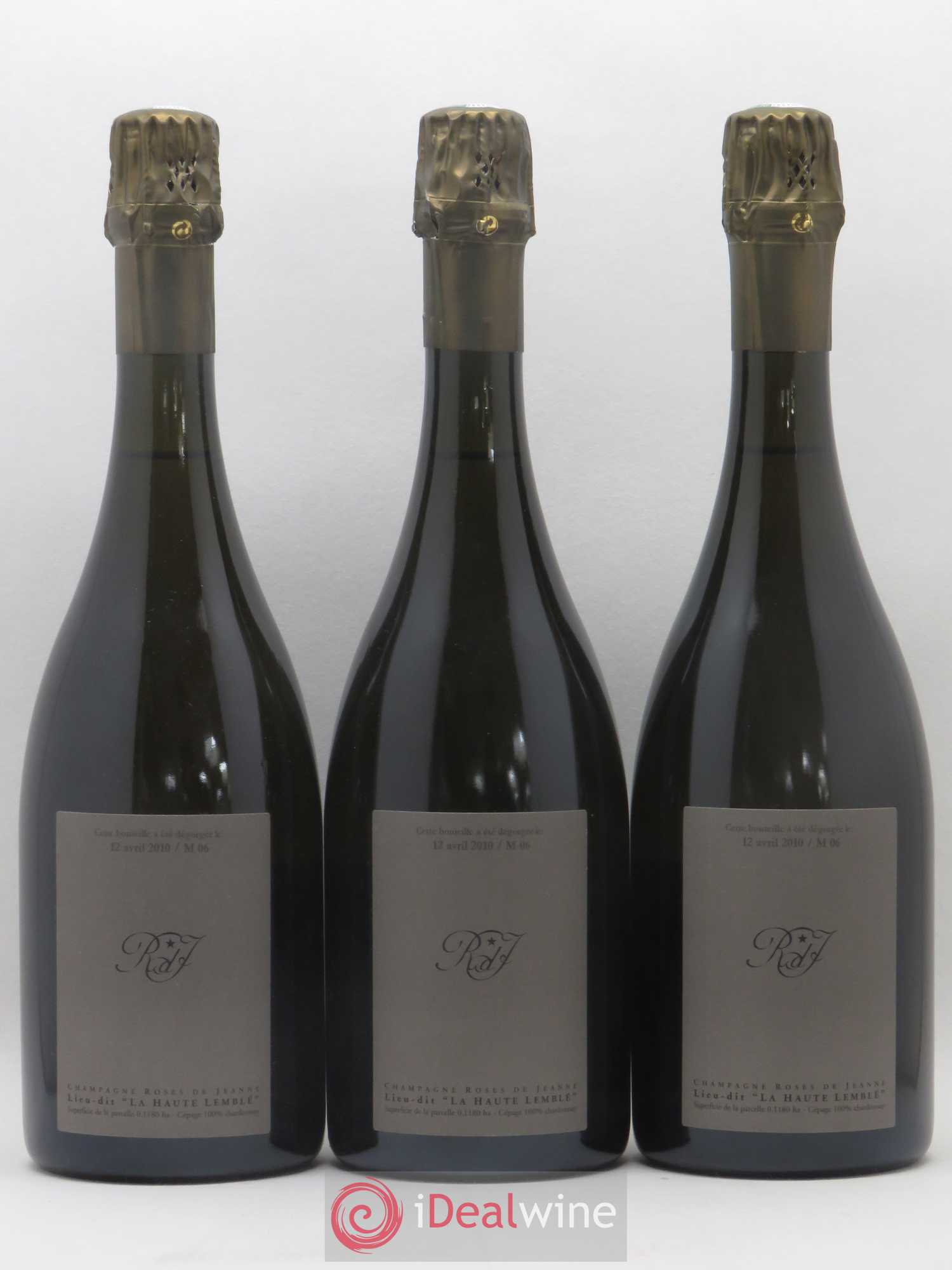 Roses de Jeanne La Haute-Lemblé Cédric Bouchard 2006 - Lot de 3 bouteilles - 1