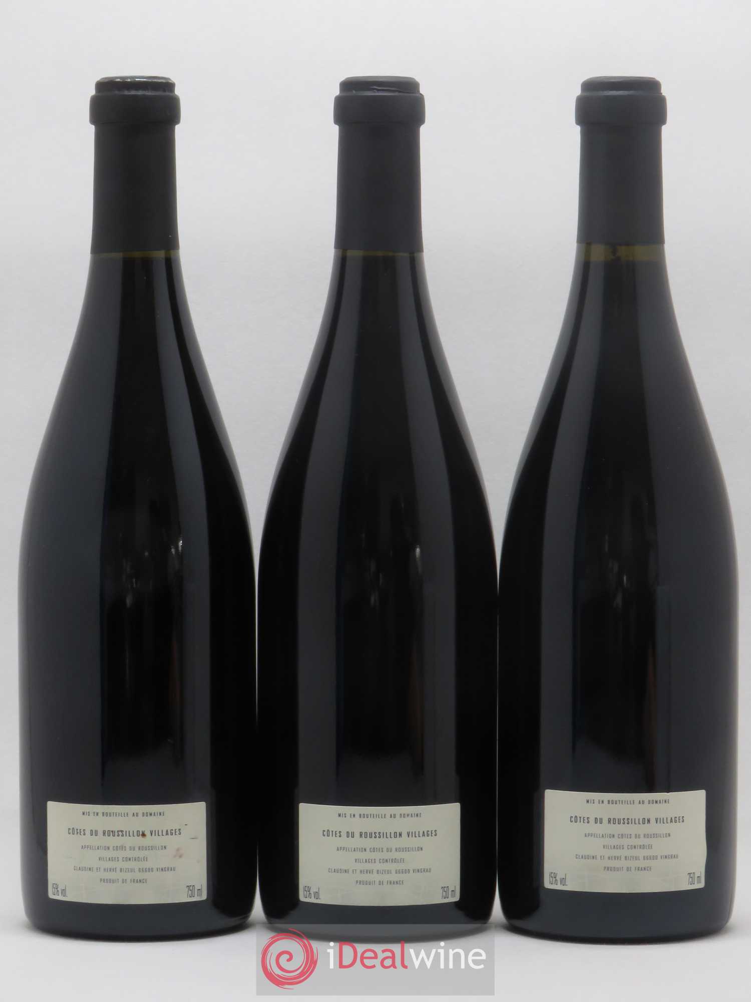 Côtes du Roussillon Villages Clos des Fées La Petite Sibérie Hervé Bizeul 2002 - Lot de 3 bouteilles - 1