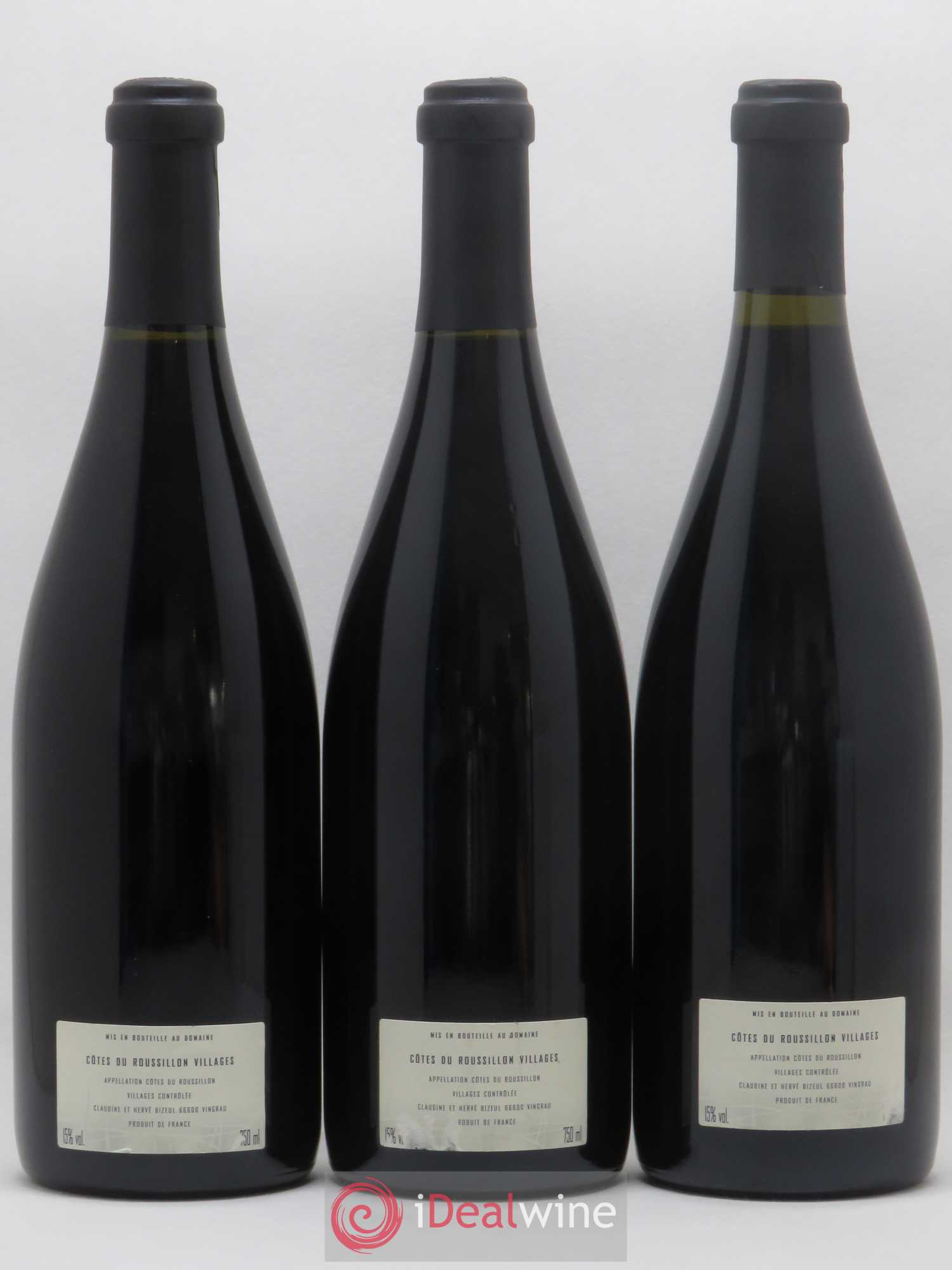 Côtes du Roussillon Villages Clos des Fées La Petite Sibérie Hervé Bizeul 2001 - Lot de 3 bouteilles - 1