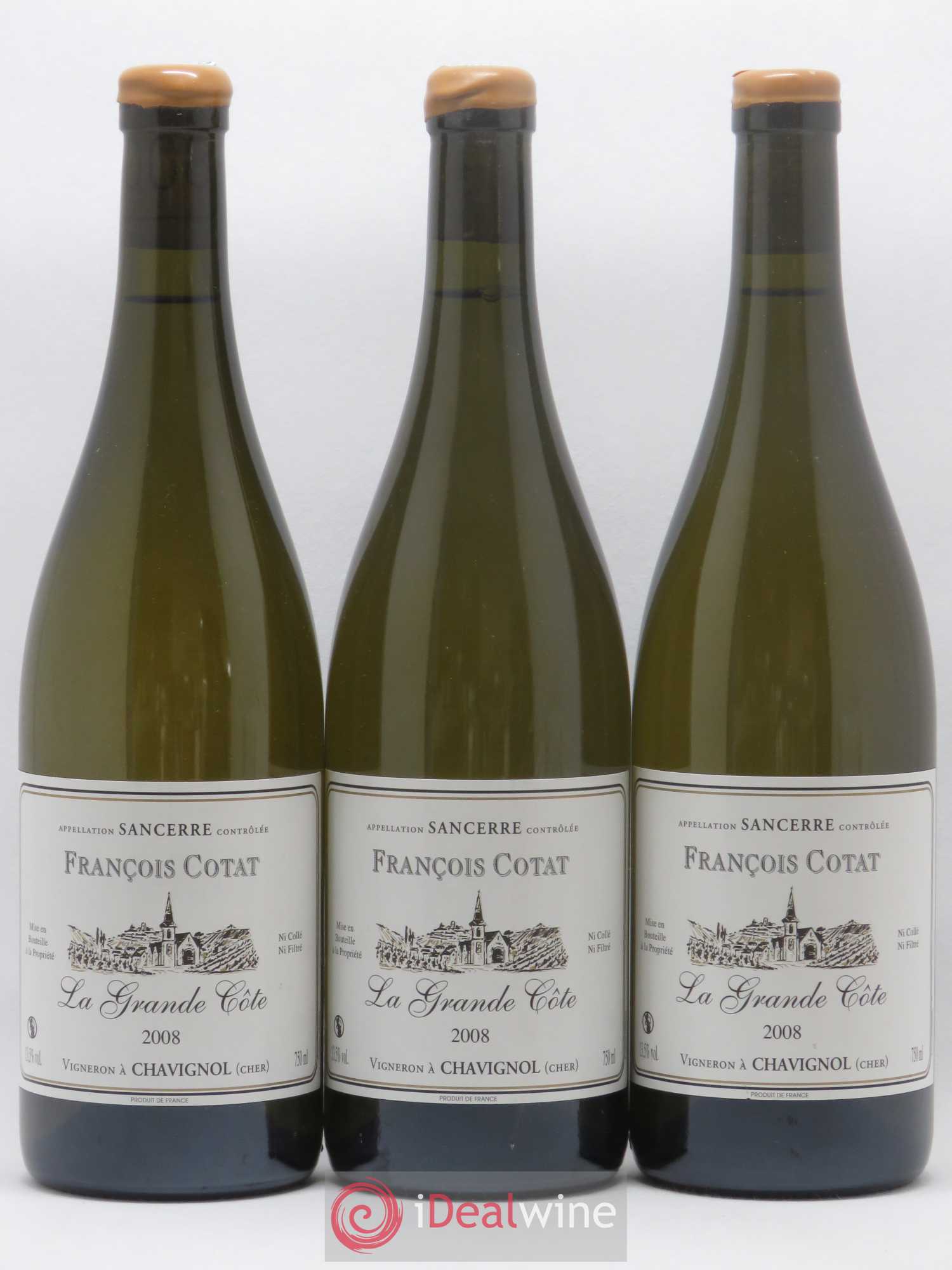 Sancerre La Grande Côte François Cotat 2008 - Lot de 3 bouteilles - 0