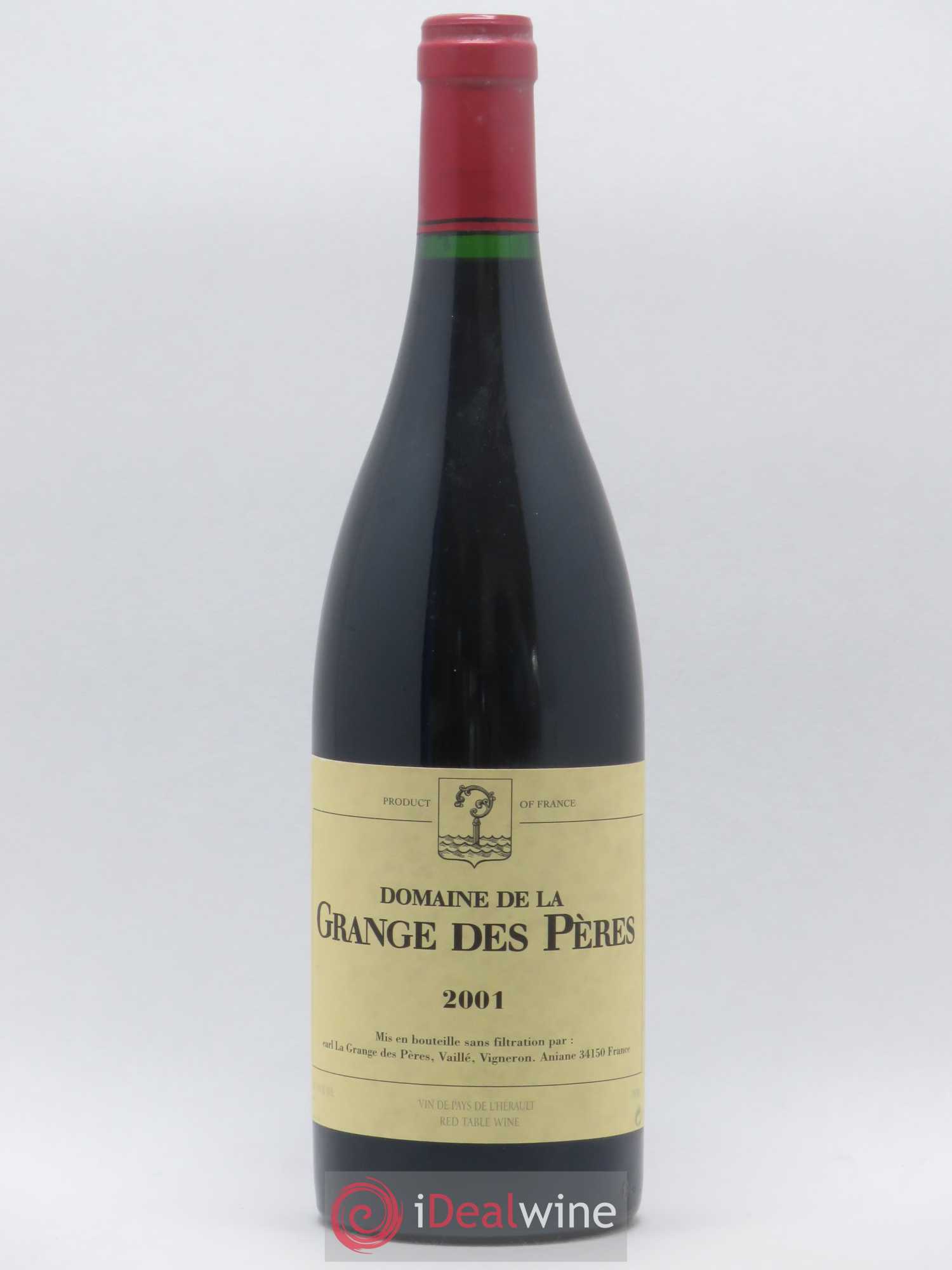 Pays d'Hérault Grange des Pères Laurent Vaillé 2001 - Lot de 1 bouteille - 0