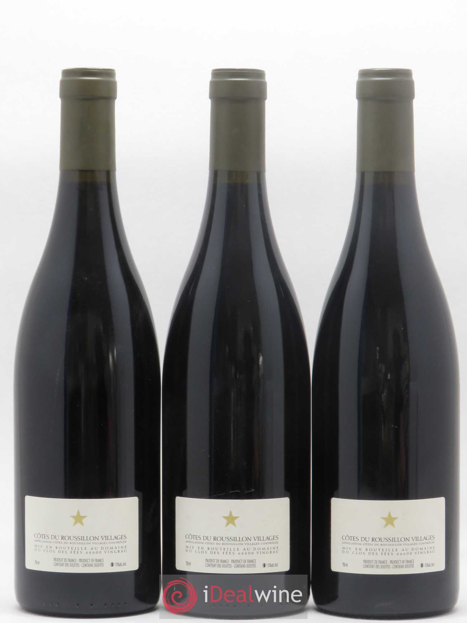 Côtes du Roussillon Villages Clos des Fées Hervé Bizeul 2006 - Posten von 3 Flaschen - 1