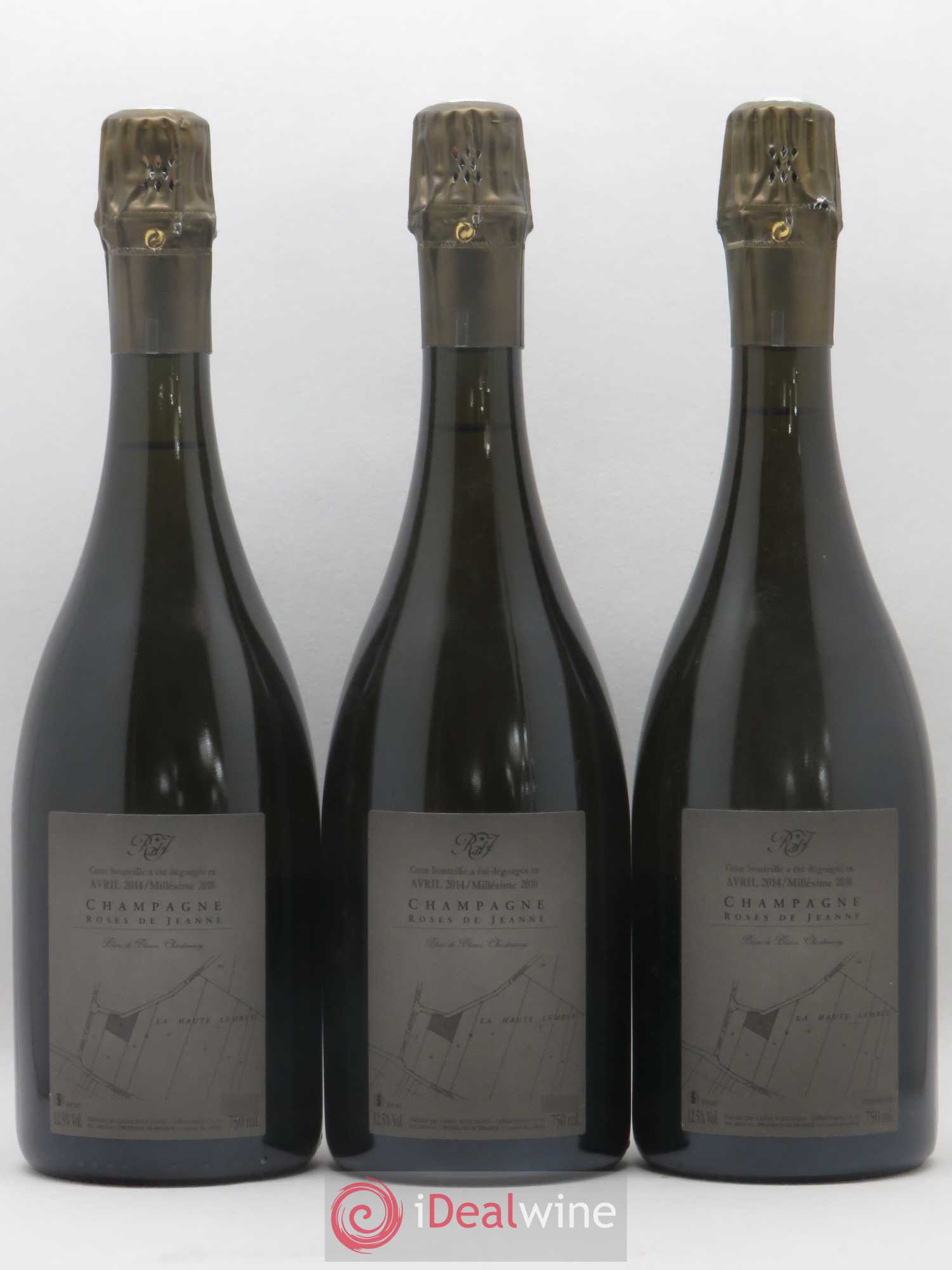 Roses de Jeanne La Haute-Lemblé Cédric Bouchard 2010 - Lot de 3 bouteilles - 1