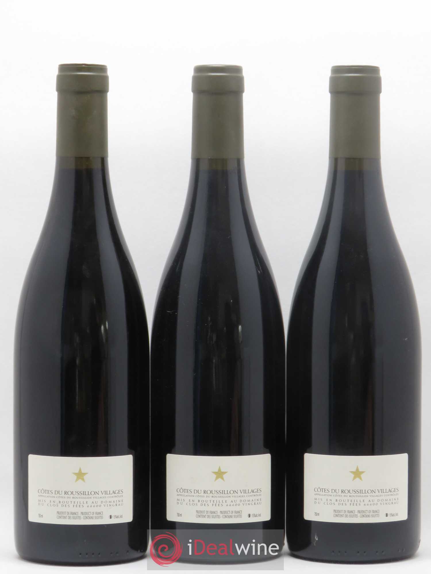 Côtes du Roussillon Villages Clos des Fées Hervé Bizeul 2006 - Lot de 3 bouteilles - 1