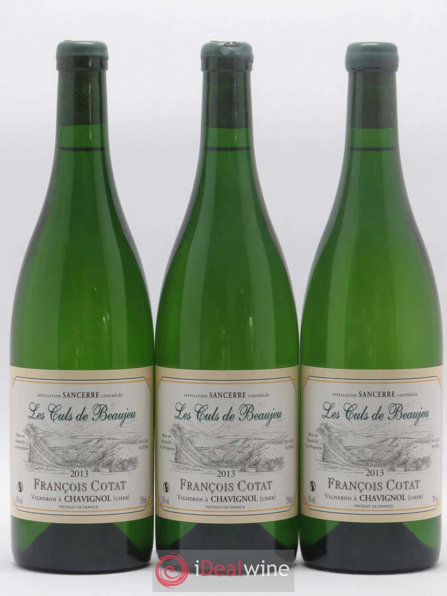Sancerre Les Culs de Beaujeu François Cotat 2013 - Lot de 3 bouteilles - 0